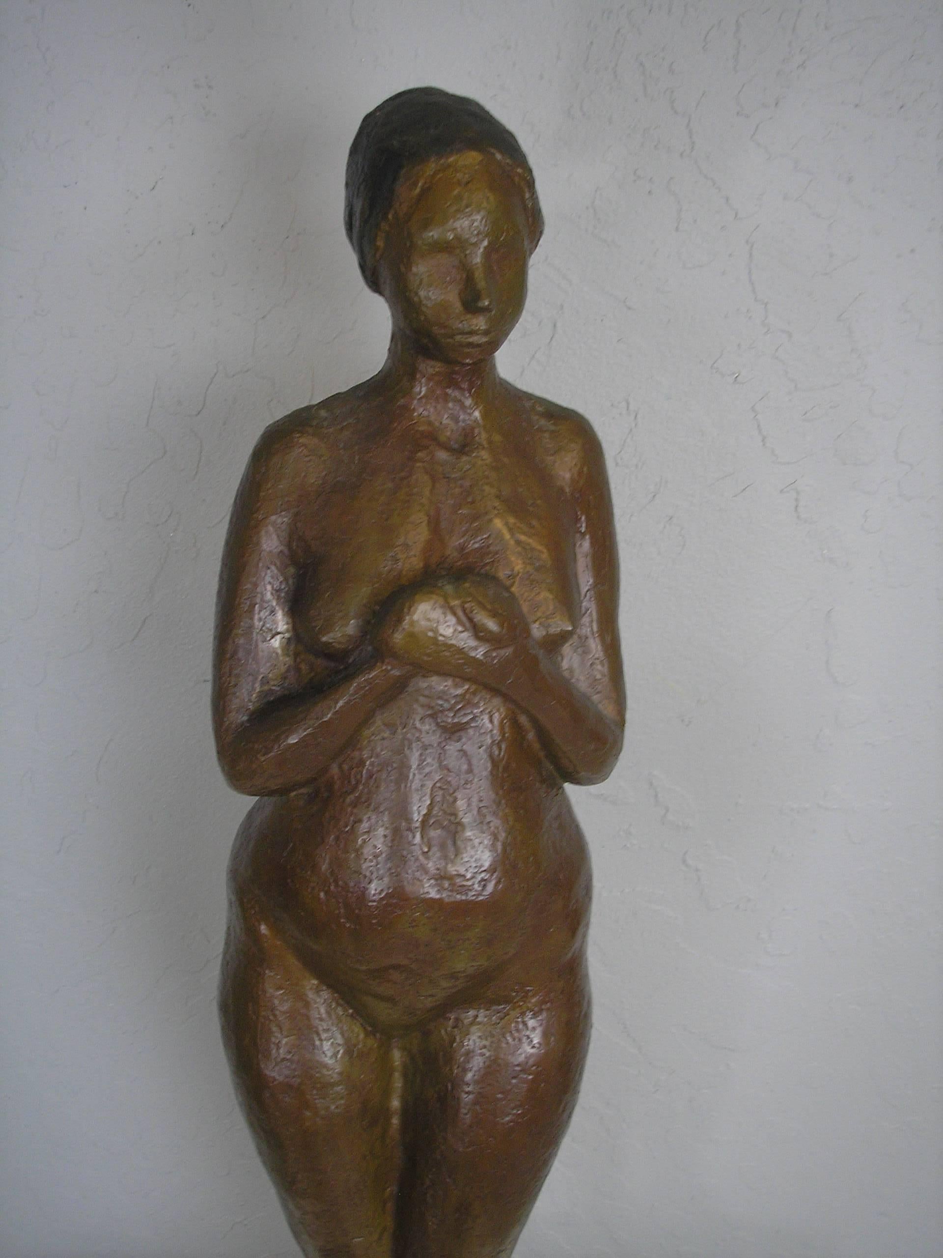 Large nude bronze by G. Rabasa, circa 1970. One out of series of five. Excellent condition. 30