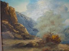 Original Signed Oil of a Mountain Landscape by George Jones