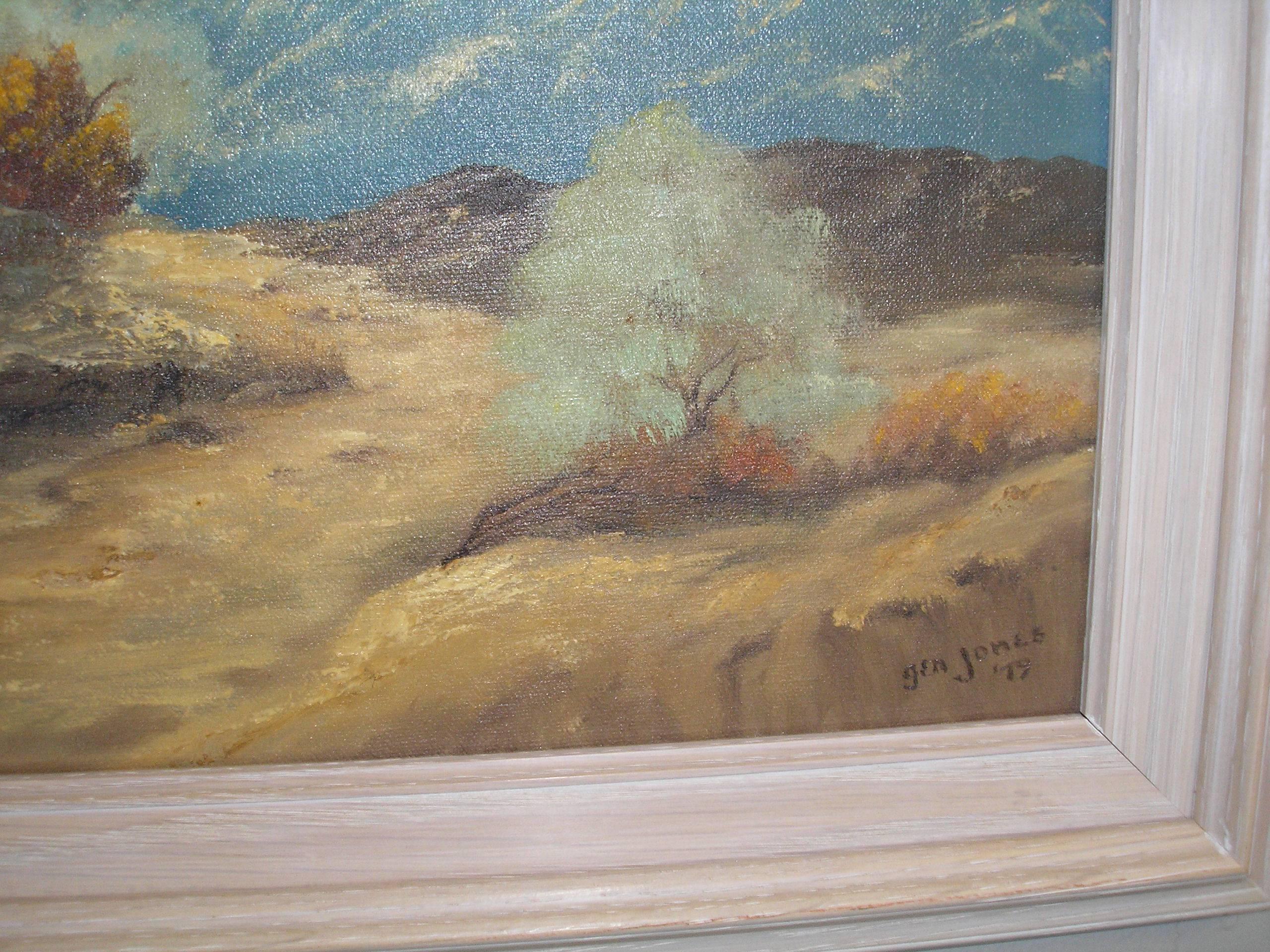Expressionist Original Signed Oil of a Mountain Landscape by George Jones For Sale