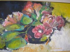 Original Acrylic Painting by W. Frederika, 1968