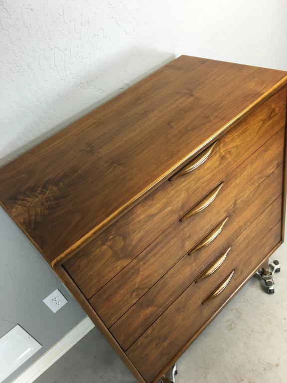 Lane Walnut Highboy Dresser Circa 1960 For Sale At 1stdibs