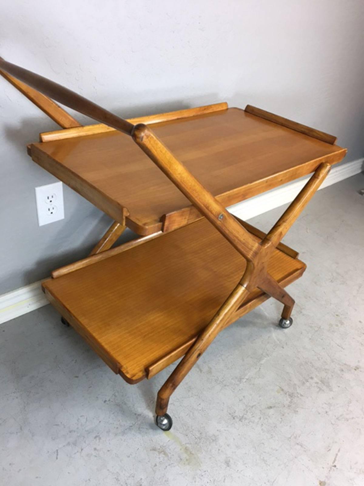 Fruitwood Bar Cart from Italy