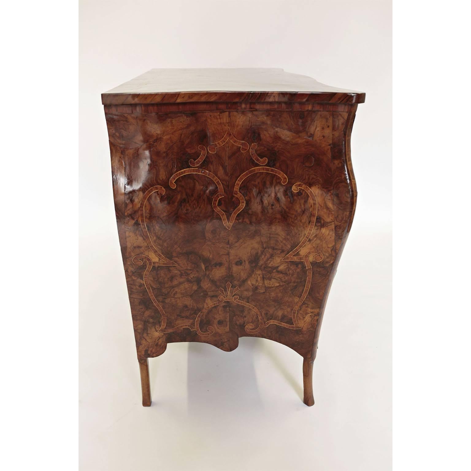 Louis XV 18th Century Bombe Commode For Sale