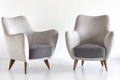 Pair of Giulia Veronesi Perla Armchairs for Isa Bergamo