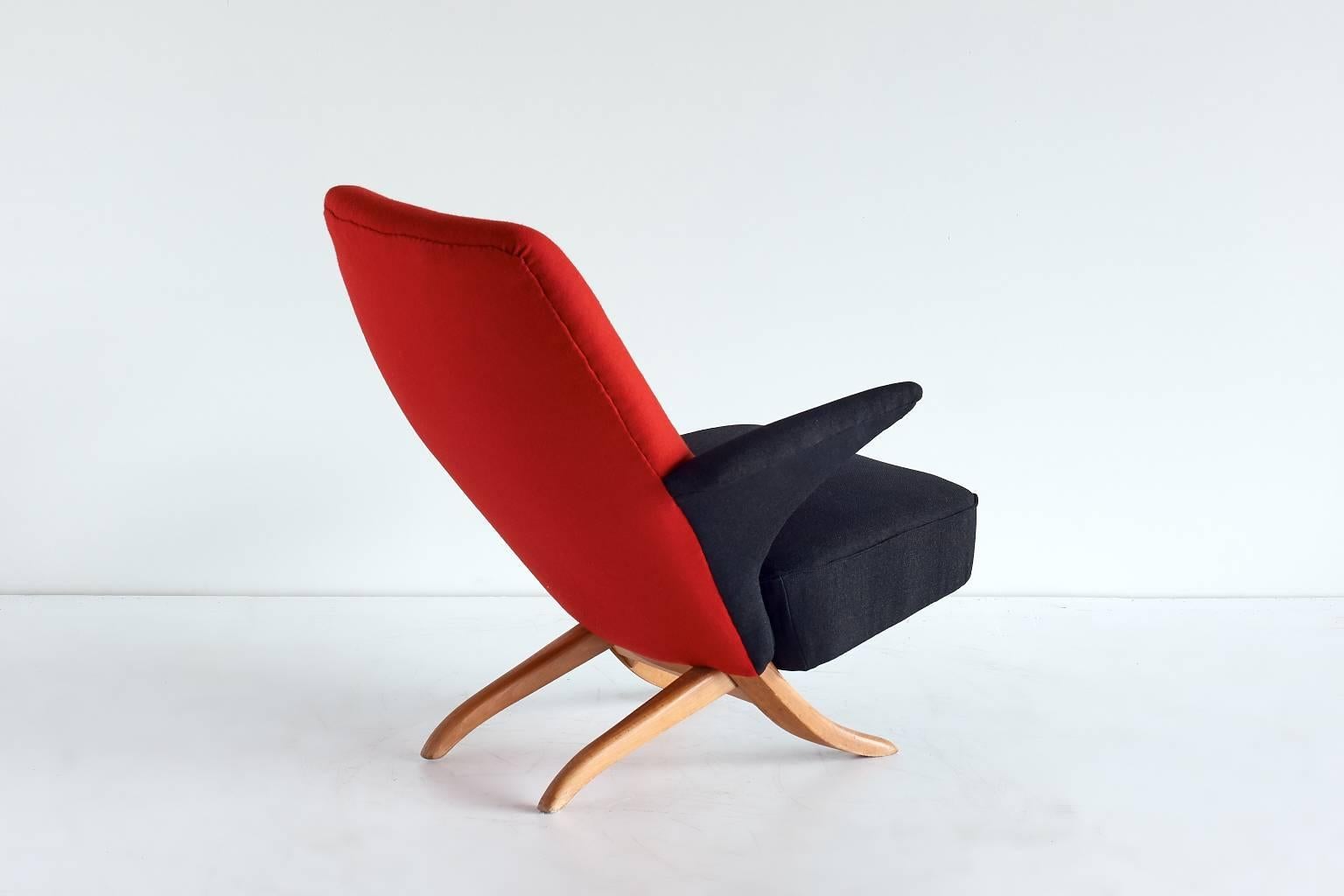 Mid-Century Modern Theo Ruth Penguin Lounge Chair for Artifort, 1950s