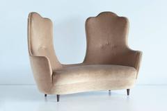 1940s Maurizio Tempestini Curved Sofa