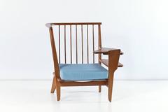 Guillerme & Chambron Corner Chair in Solid Oak