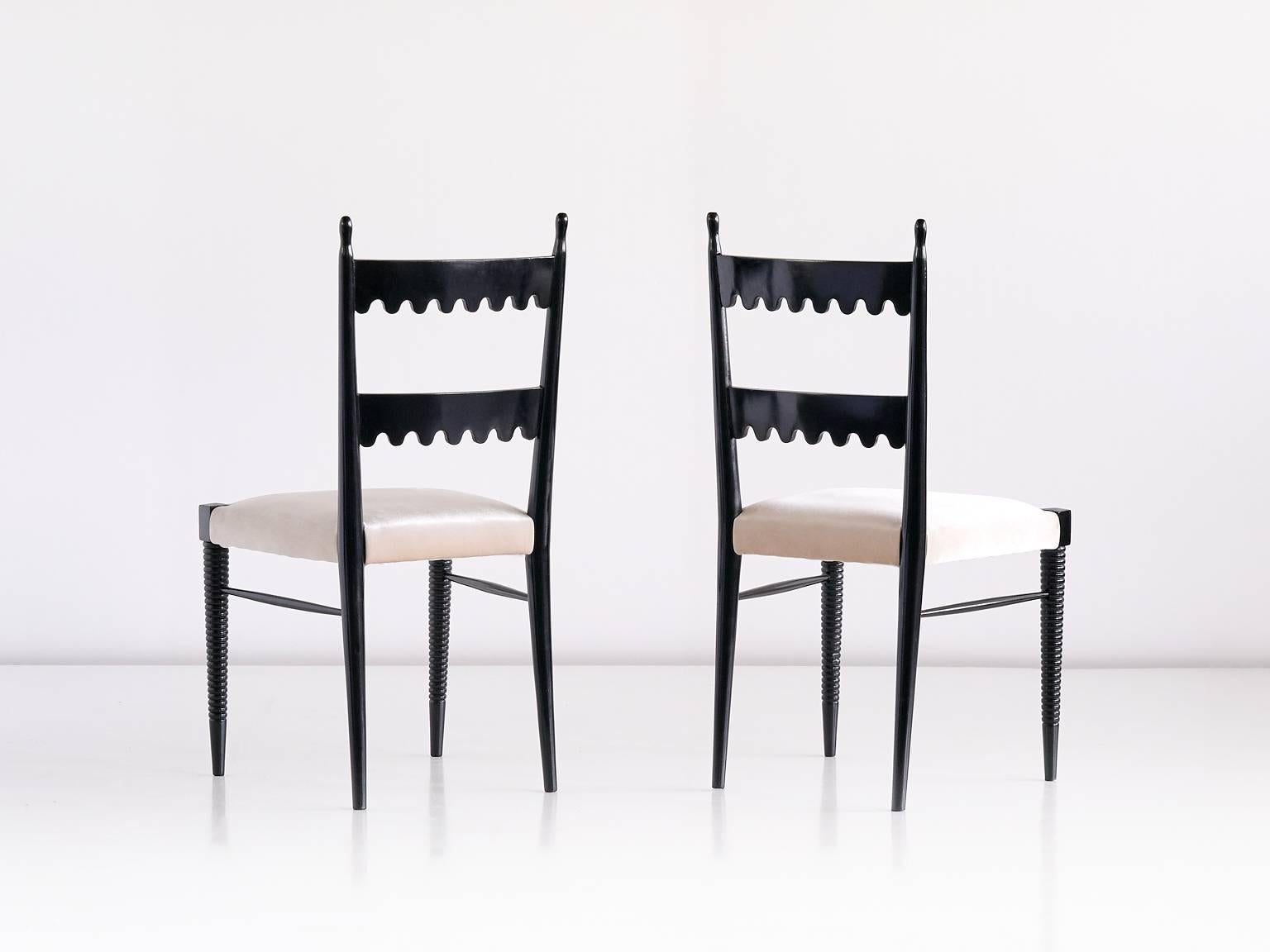 Set of Six Pier Luigi Colli Dining Chairs In Good Condition In The Hague, NL