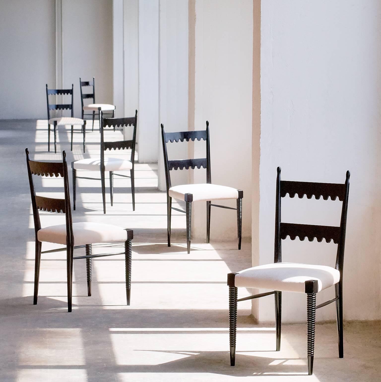 Set of Six Pier Luigi Colli Dining Chairs 2