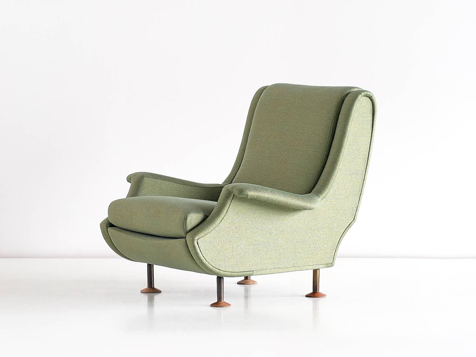 Wood Marco Zanuso 'Regent' Armchair for Arflex, Italy, 1960s