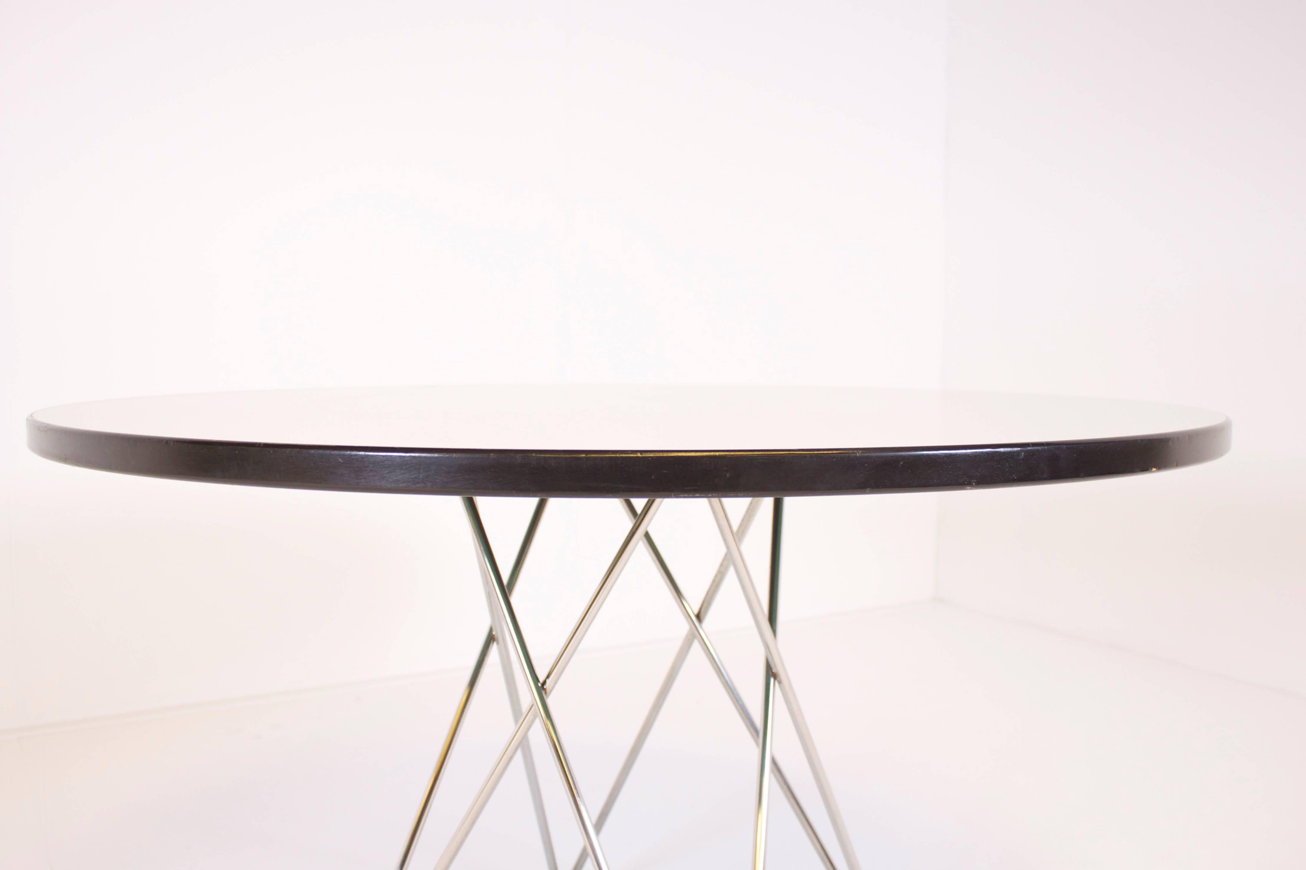 Austrian Thonet Formica and Chrome Dining Table