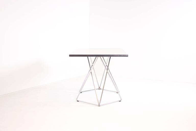 Mid-Century Modern Graphic Formica and Chrome Thonet Table or Desk For Sale