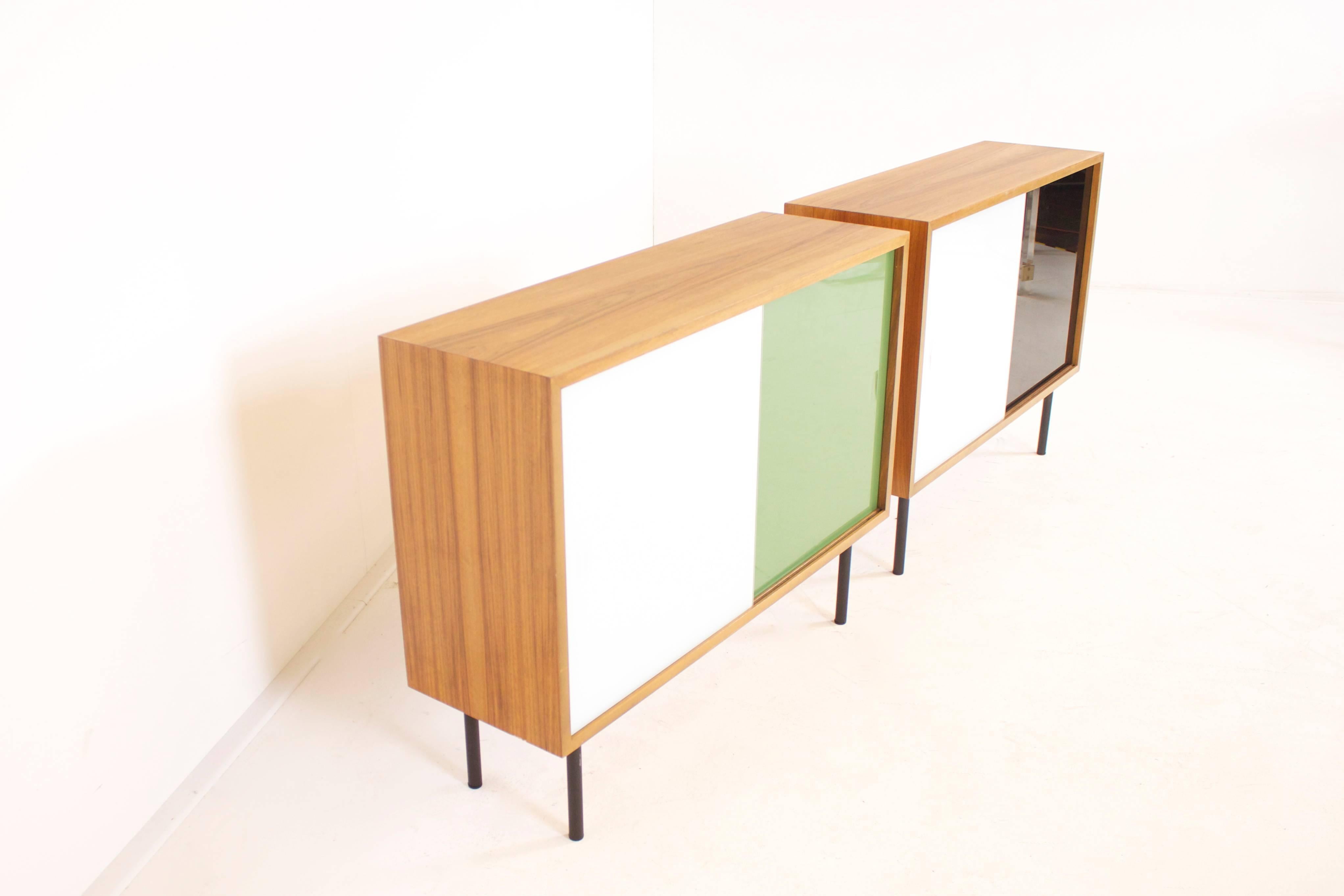 Scandinave moderne Petites armoires en teck de Georg Satink pour WK Möbel