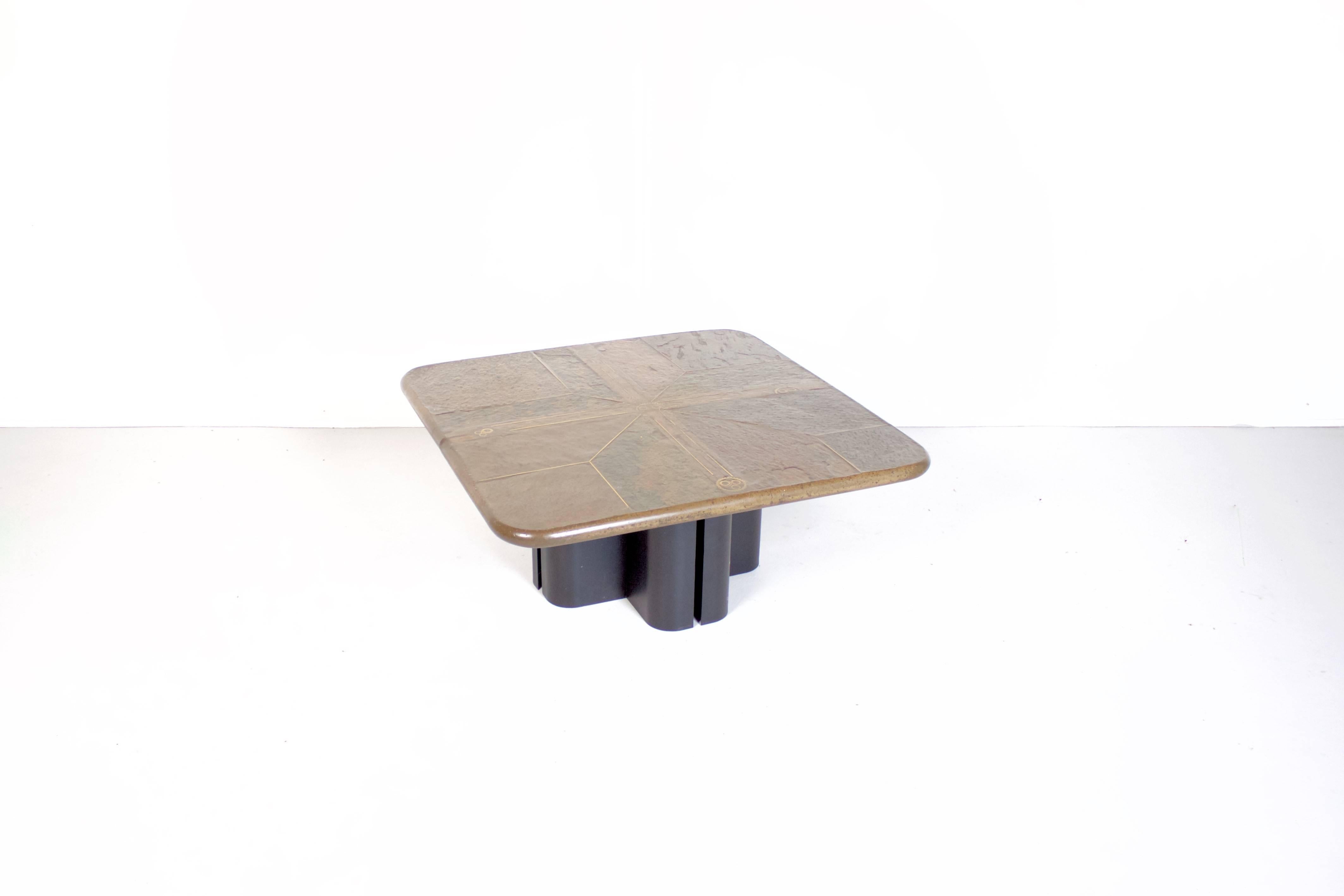 Dutch Brutalist Paul Kingma Style One-Off Coffee Table For Sale