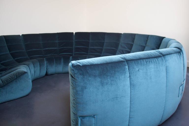 Rare And Exceptional Gilda Circle Sofa By Michel Ducaroy 1972 For Hollywood Regency Rare And Exceptional Gilda Circle Sofa By Michel Ducaroy 1972 For