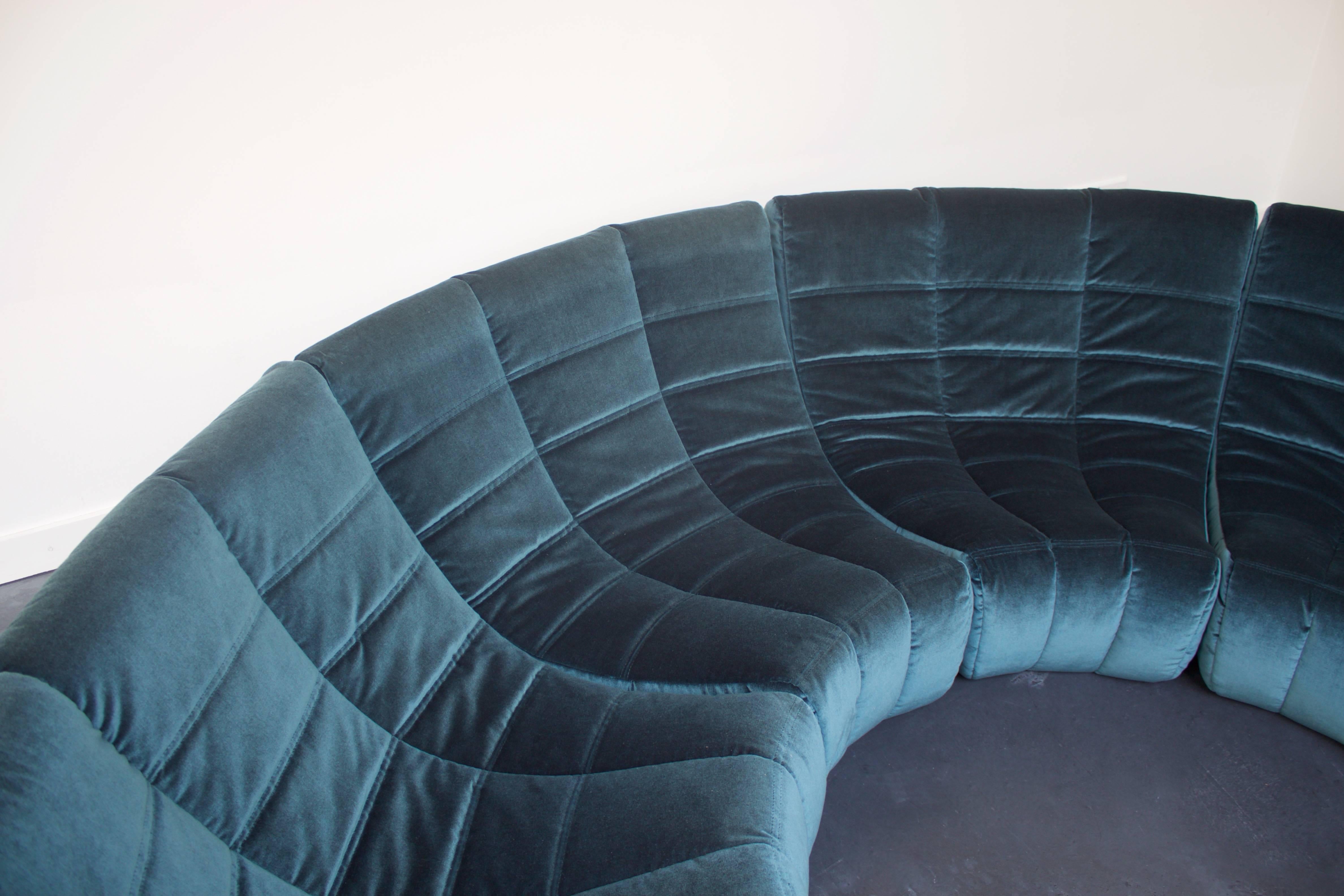 French Rare and Exceptional 'Gilda' Circle Sofa by Michel Ducaroy, 1972