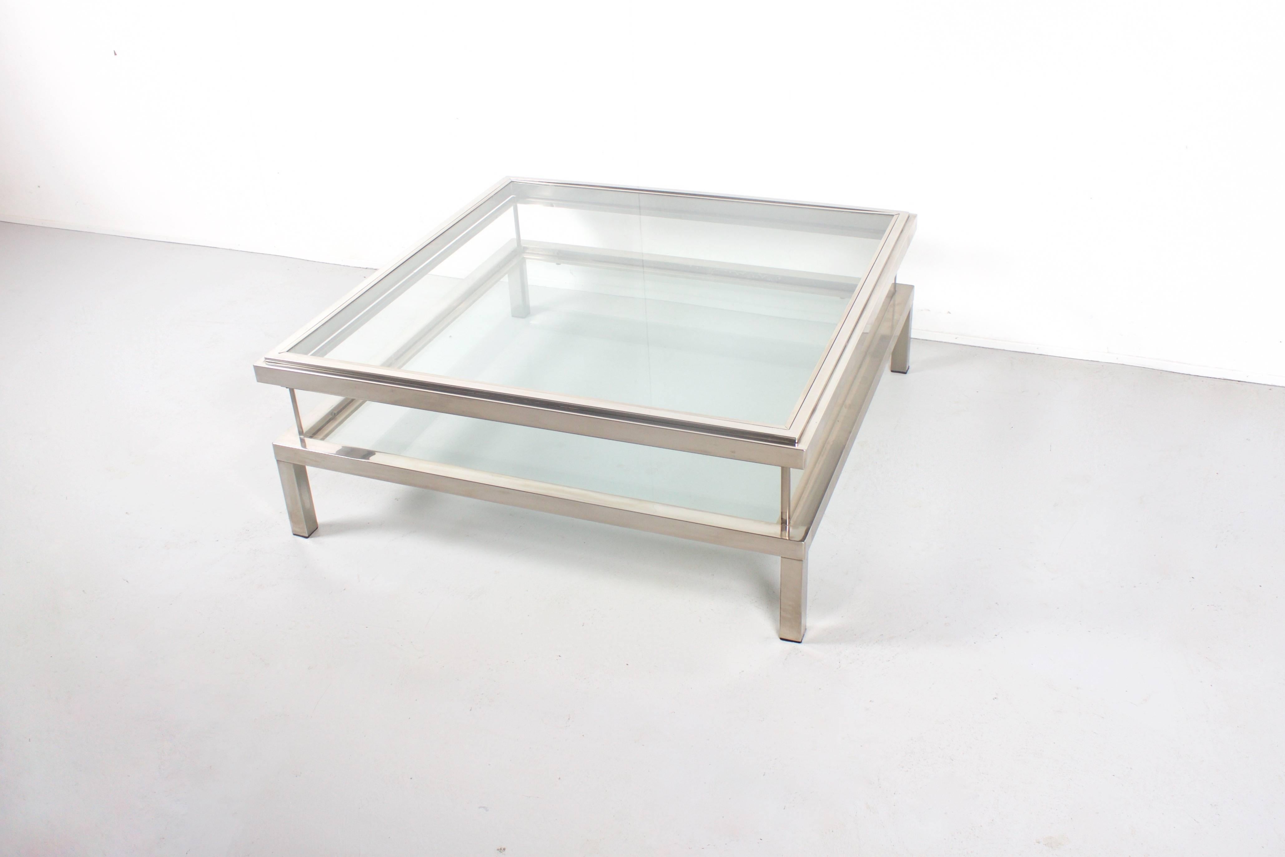 Beautiful French Maison Jansen Sliding Coffee Table In Excellent Condition In Echt, NL