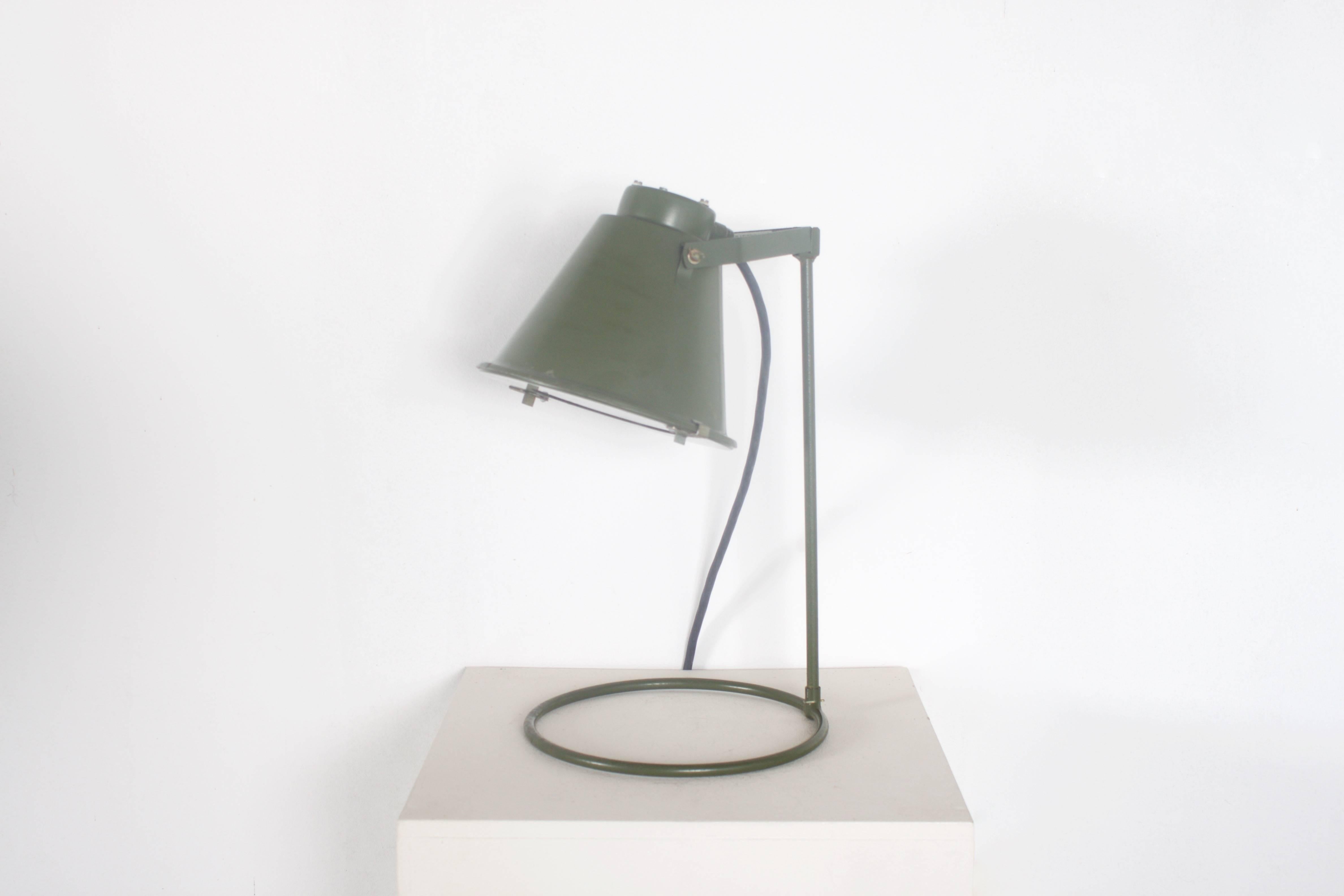 Mid-Century Modern 1/4 Rare 1970s Military Landing Zone Lamp from East Germany For Sale