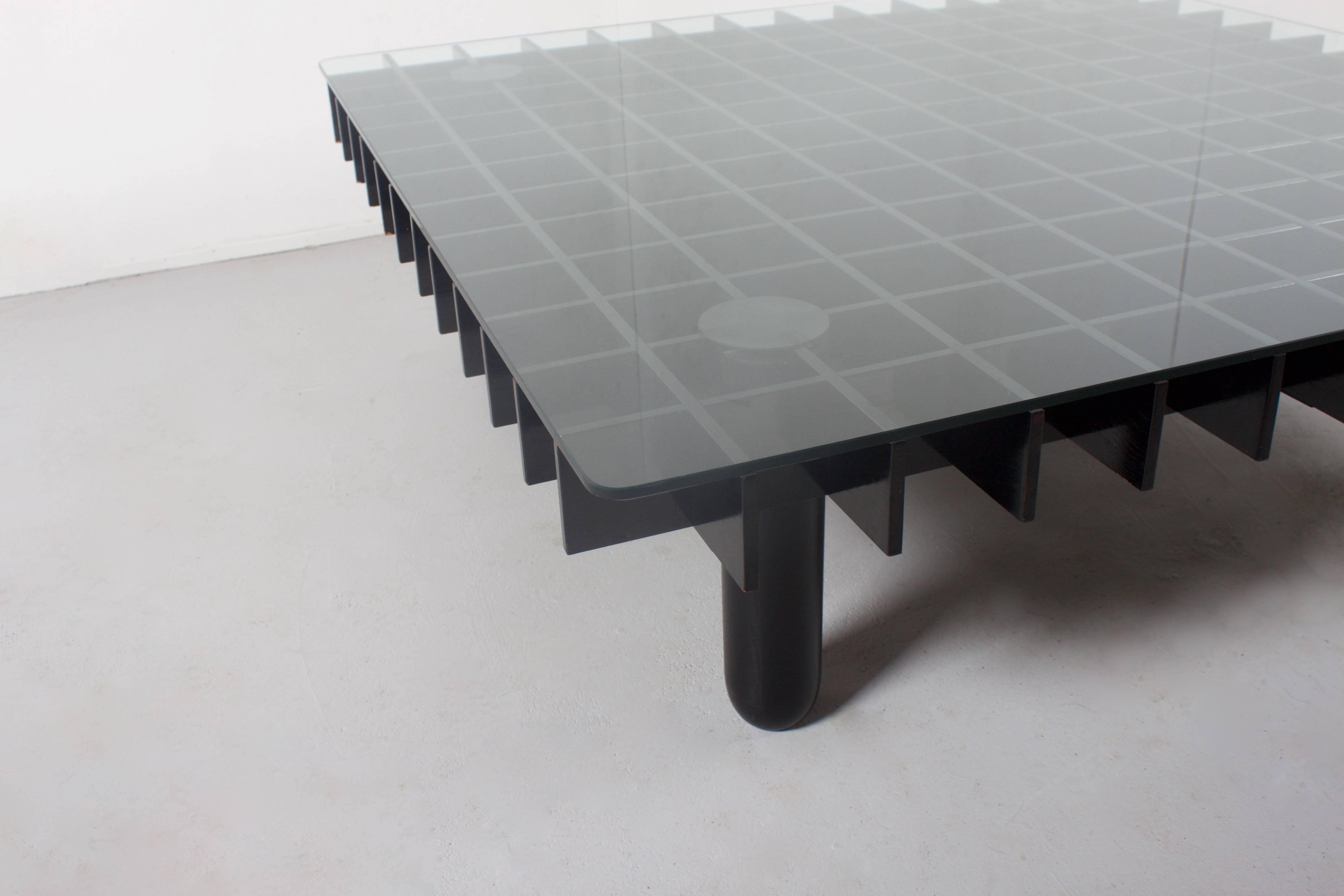Lacquered 1970s Graphic ‘Kyoto’ Coffee Table by Gianfranco Frattini for Knoll