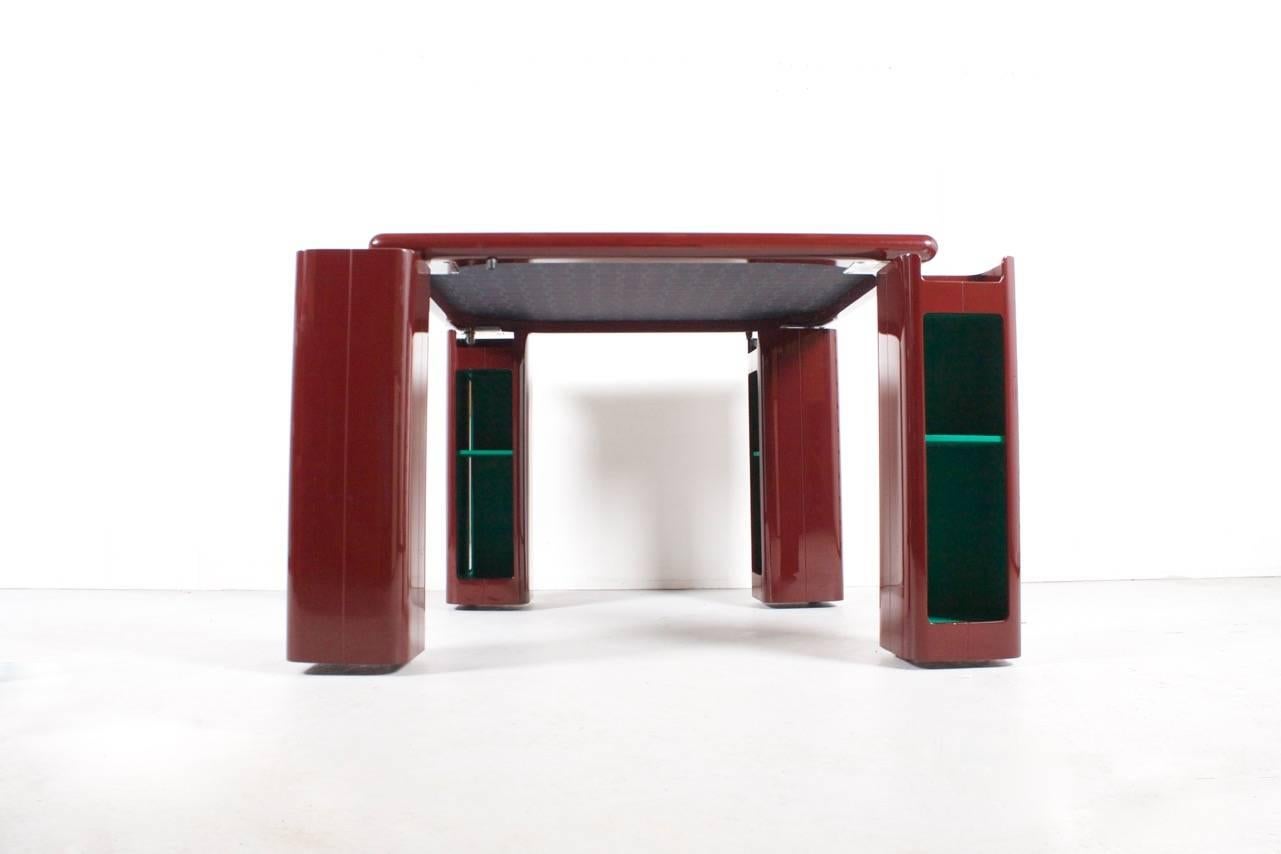 Space Age 1970s Game, Card or Dining Table by Pierluigi Molinari for Pozzi Milano