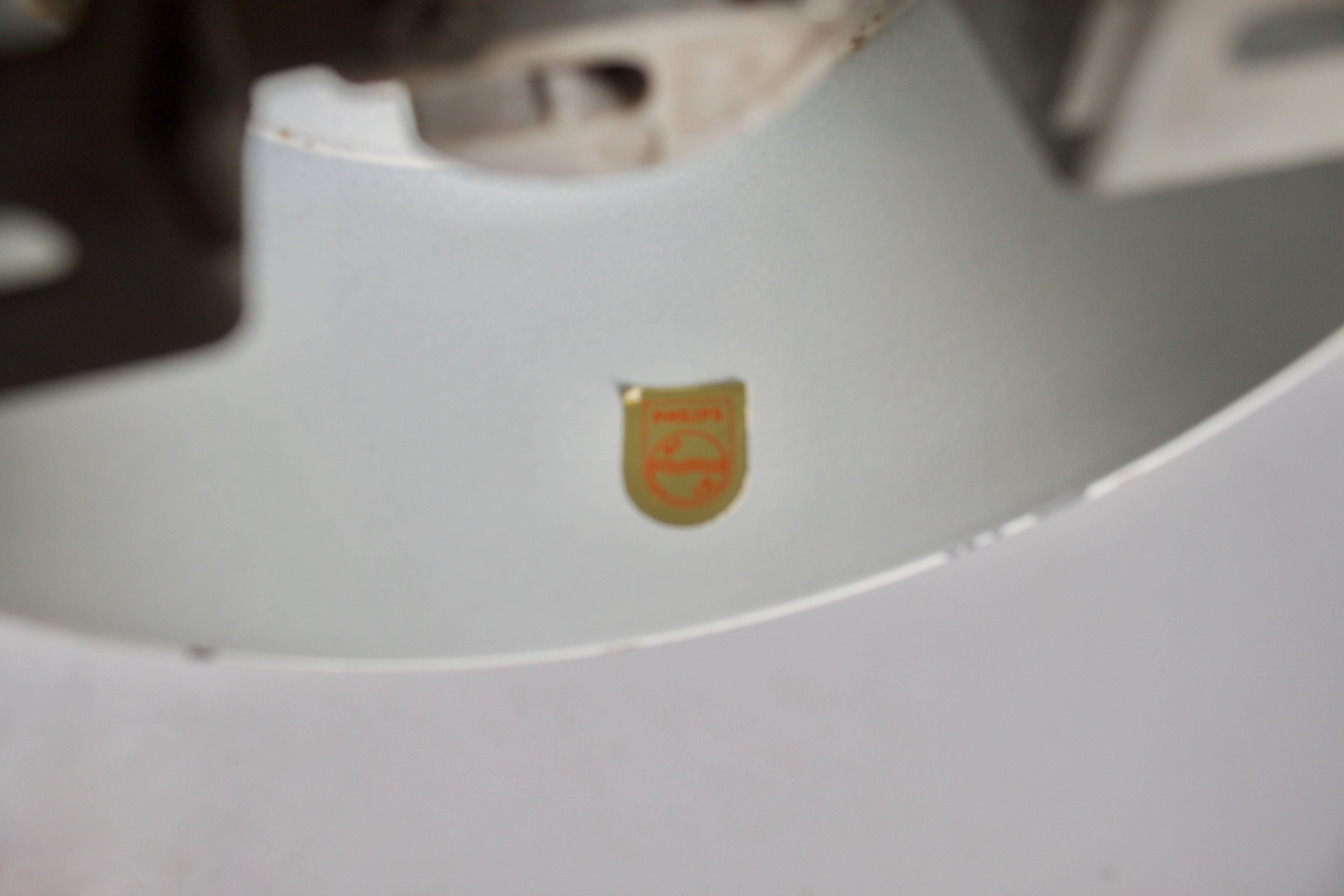 1/3 Lámpara/plafón industrial Louis Kalff para Philips Eindhoven Holandés en venta