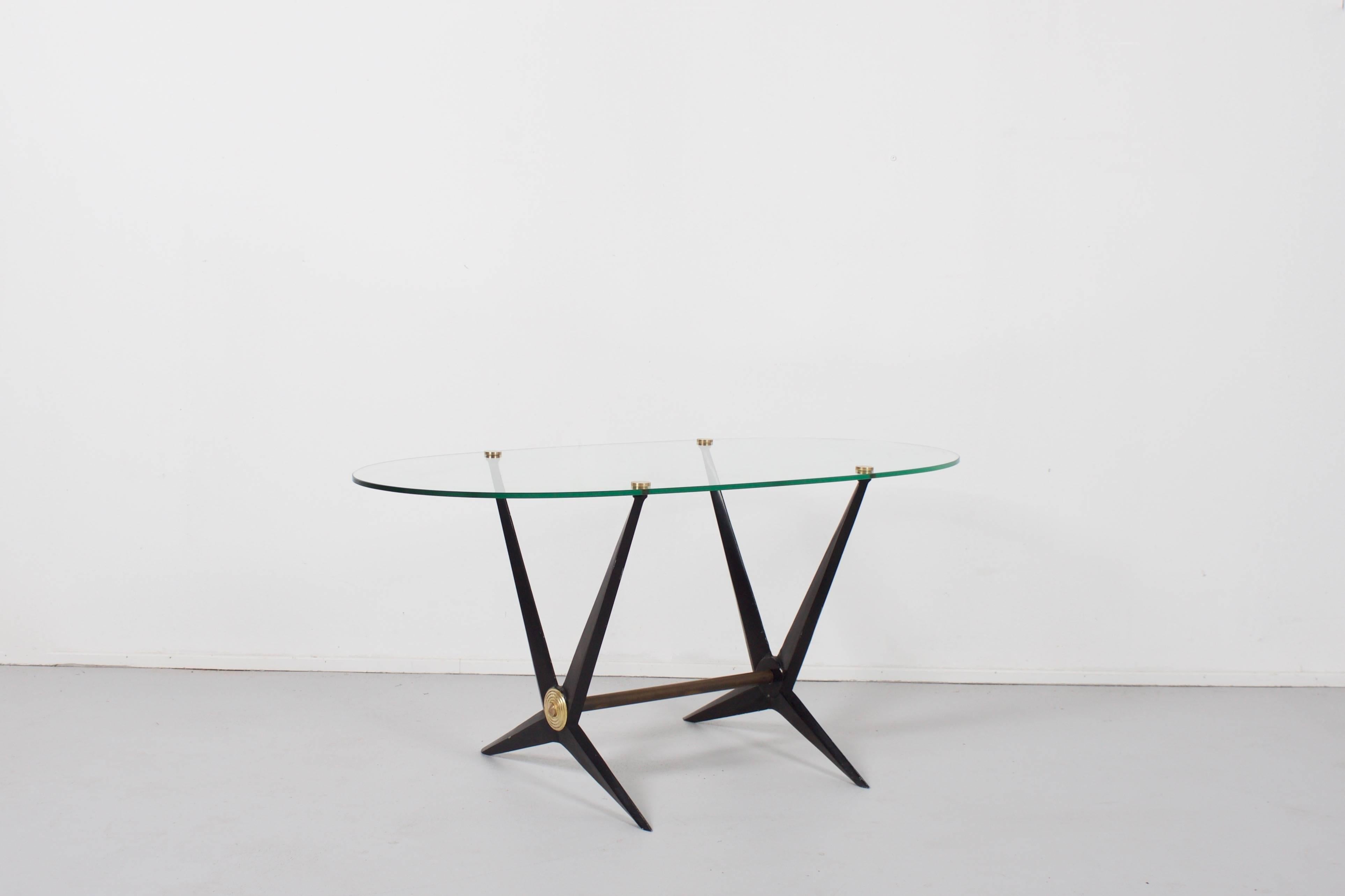 Lacquered Italian Angelo Ostuni Coffee or End Table, 1950