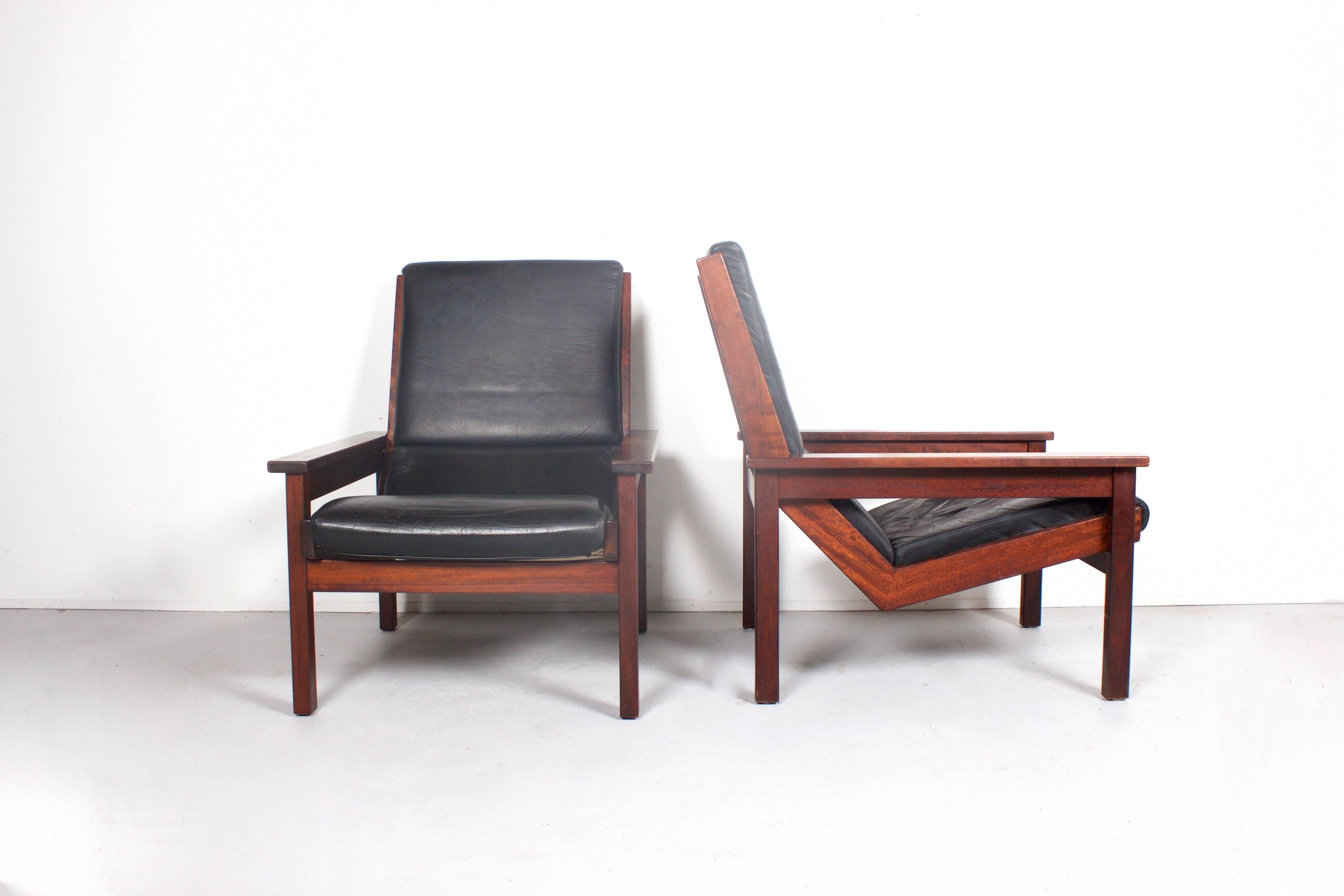 20th Century Set of 1960's Dutch Design Rob Parry 'Lotus' Chairs by Gelderland