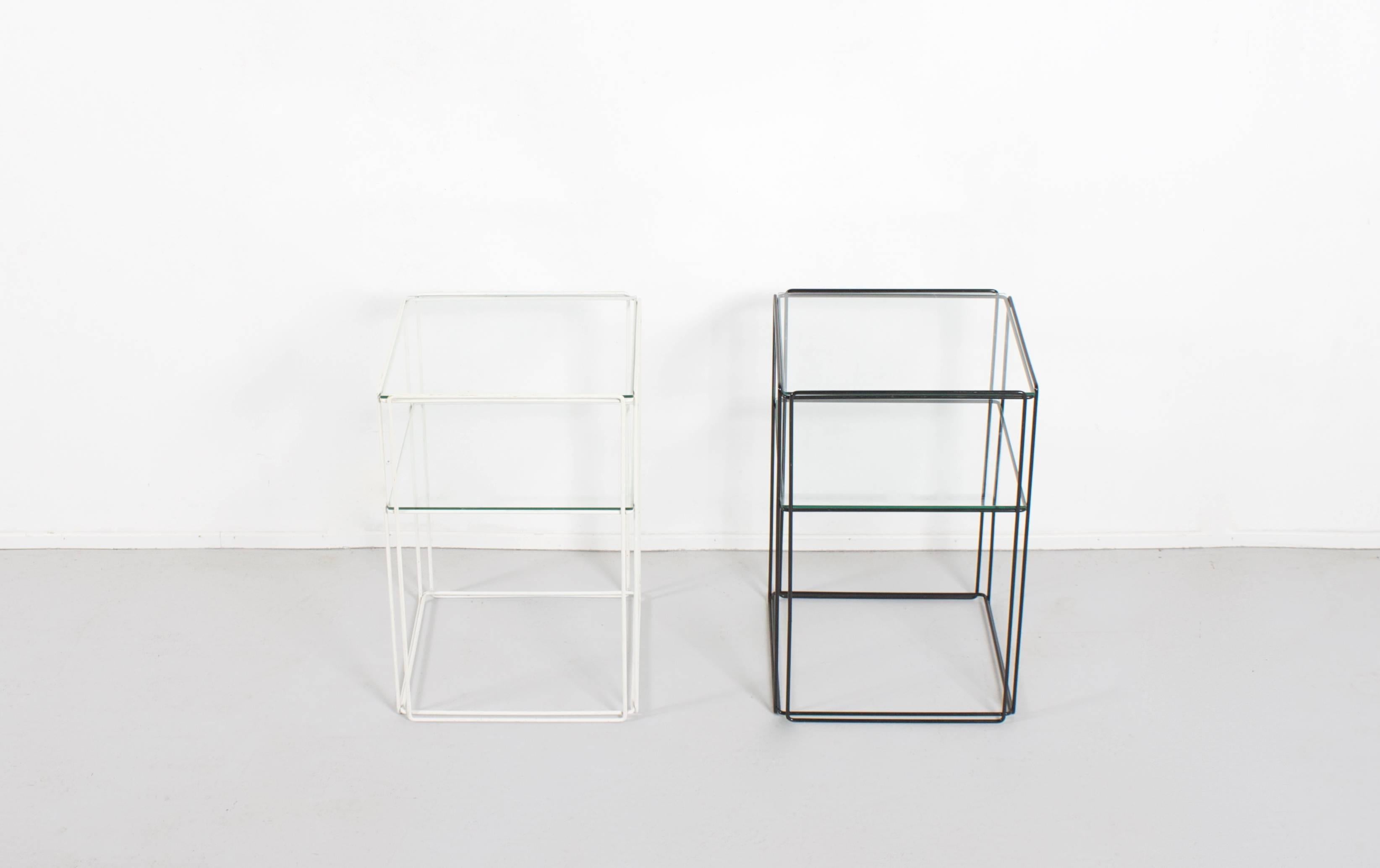 20th Century Set of Two-Tier 'Isocele' Tables by Max Sauze, France, 1970s