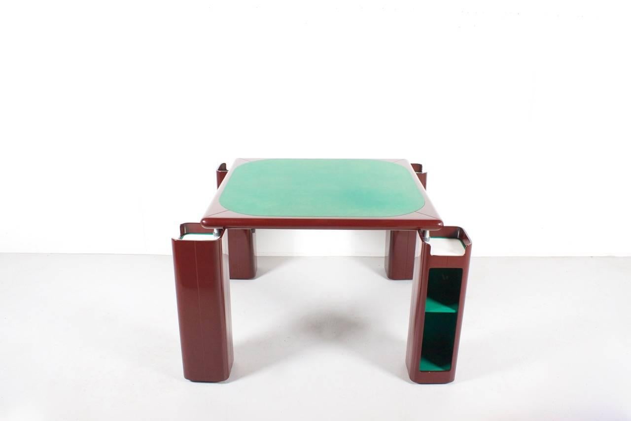 1970s Game, Card or Dining Table by Pierluigi Molinari for Pozzi Milano 1
