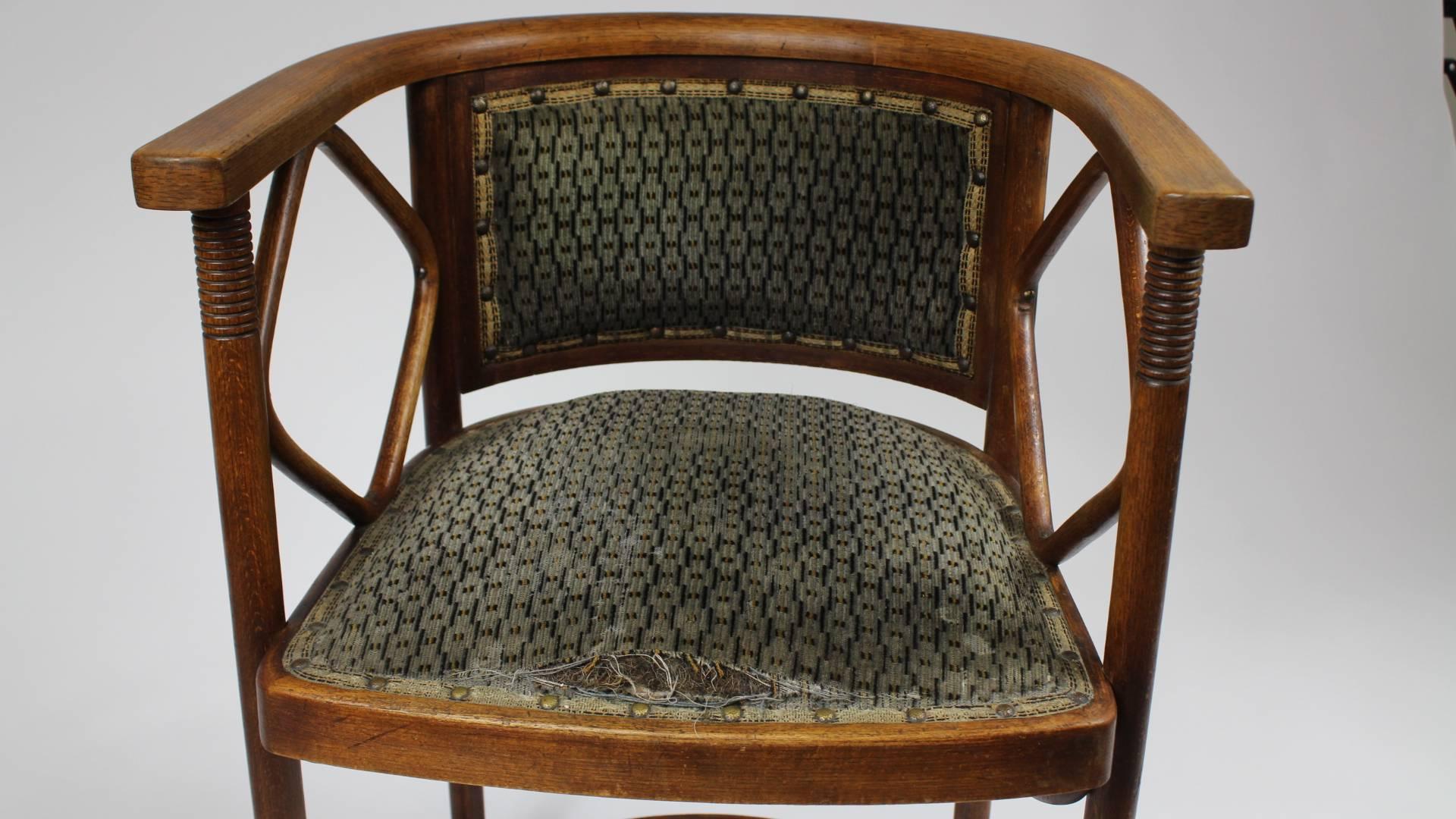 Austrian Josef Hoffmann Fledermaus Chair, Model No. 728, J. & J. Kohn 1913