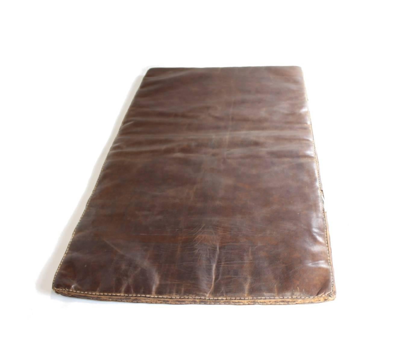 Industrial 1950s Leather Gym Mat