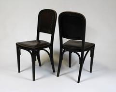 Four Vienna Secession Side Chairs by Gustav Siegel, J. & J. Kohn