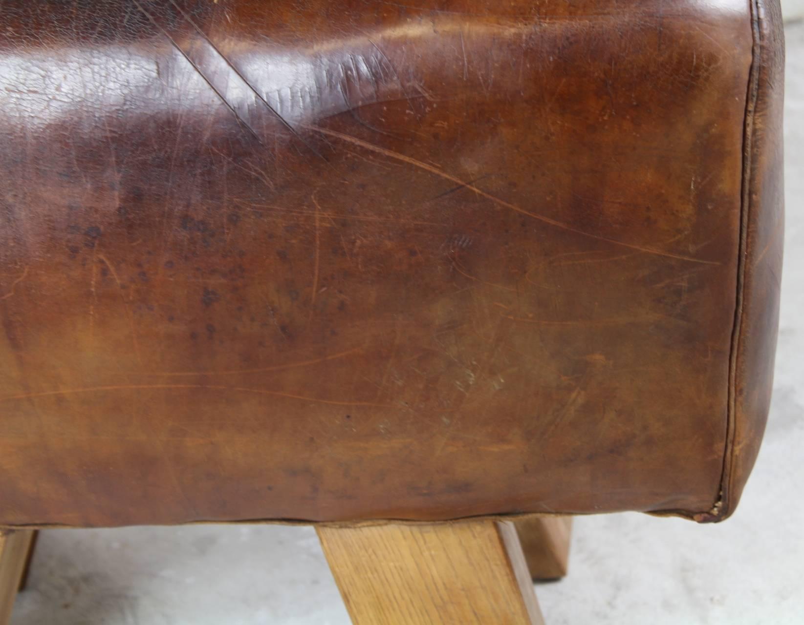 1930s Leather Gym Seat 2