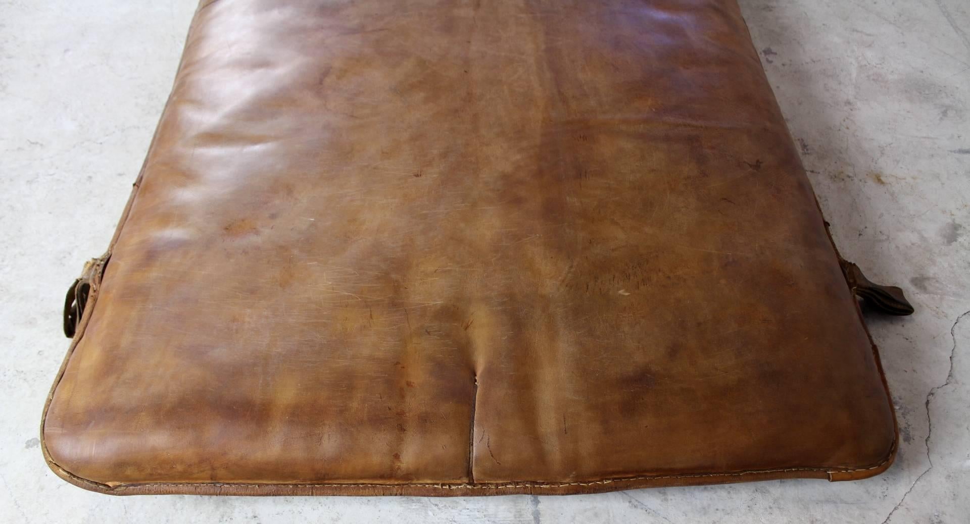 Pair of Vintage Leather Gym Mats, 1930s 1