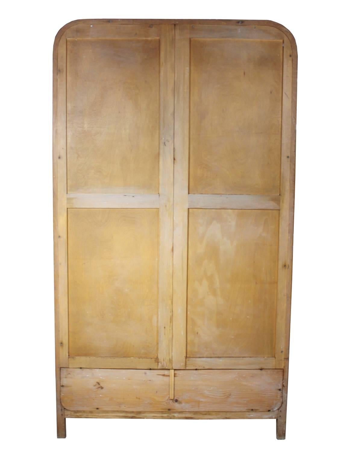Bent Beechwood Wardrobe from Thonet, 2 pieces available 5