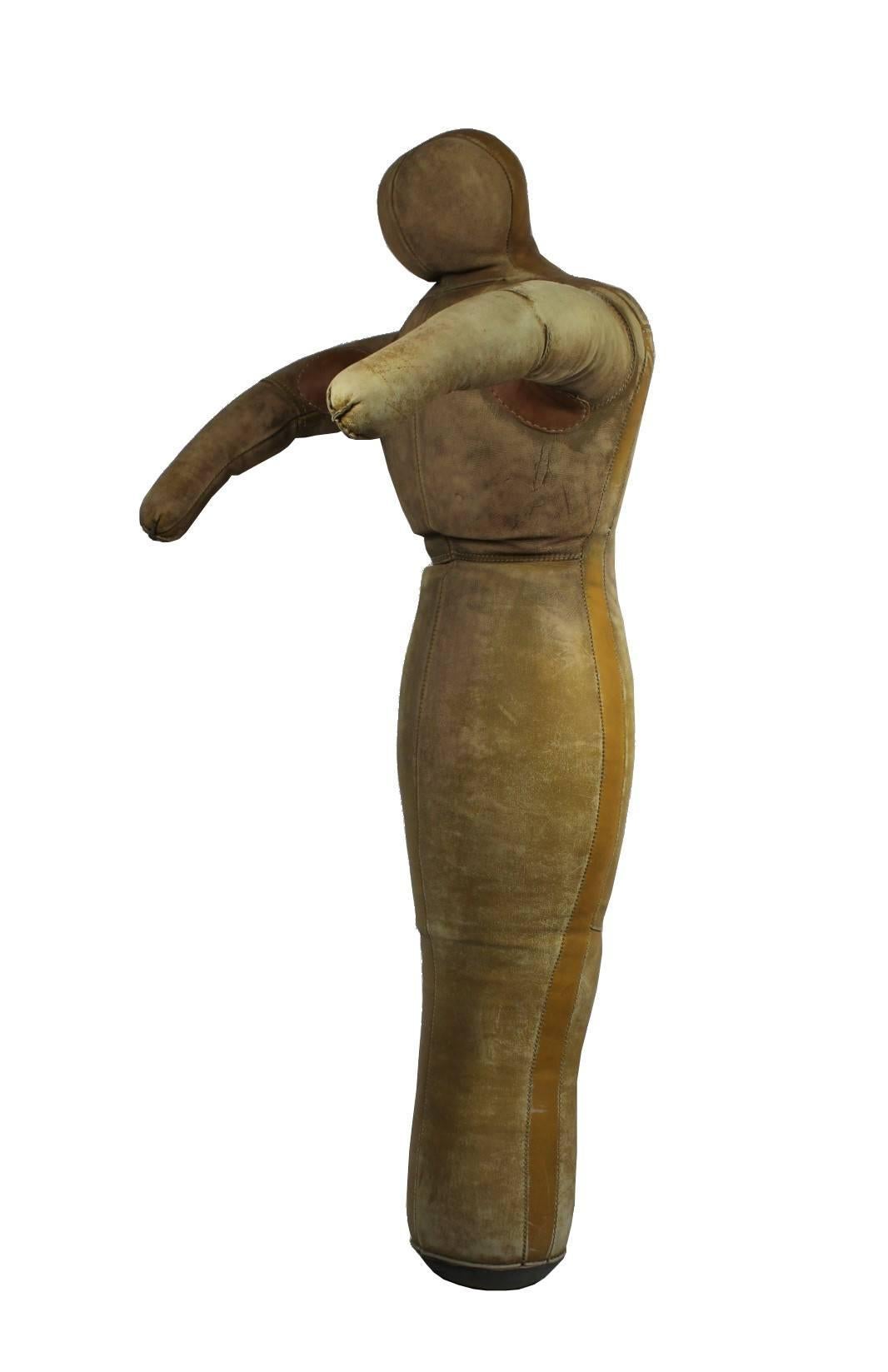 Mid-Century Modern 1940s Leather Man