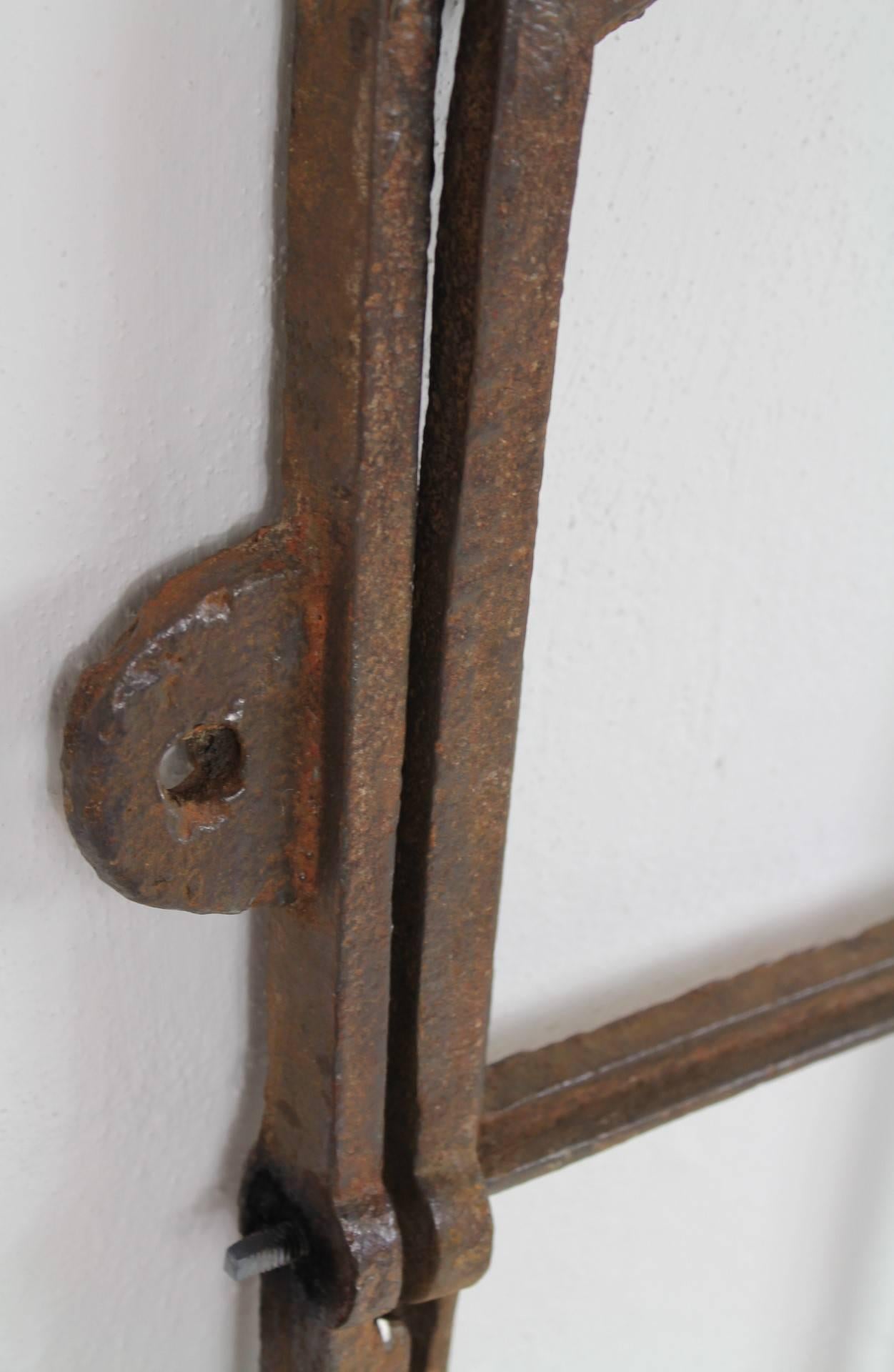 19th Century Industrial Iron Window Frame, 20 pcs available 1