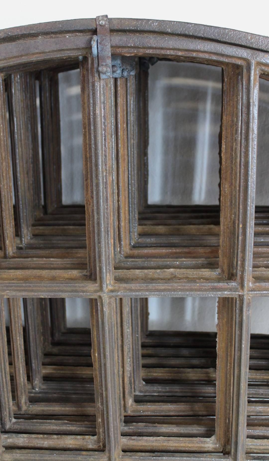 19th Century Industrial Iron Window Frame, 20 pcs available 2