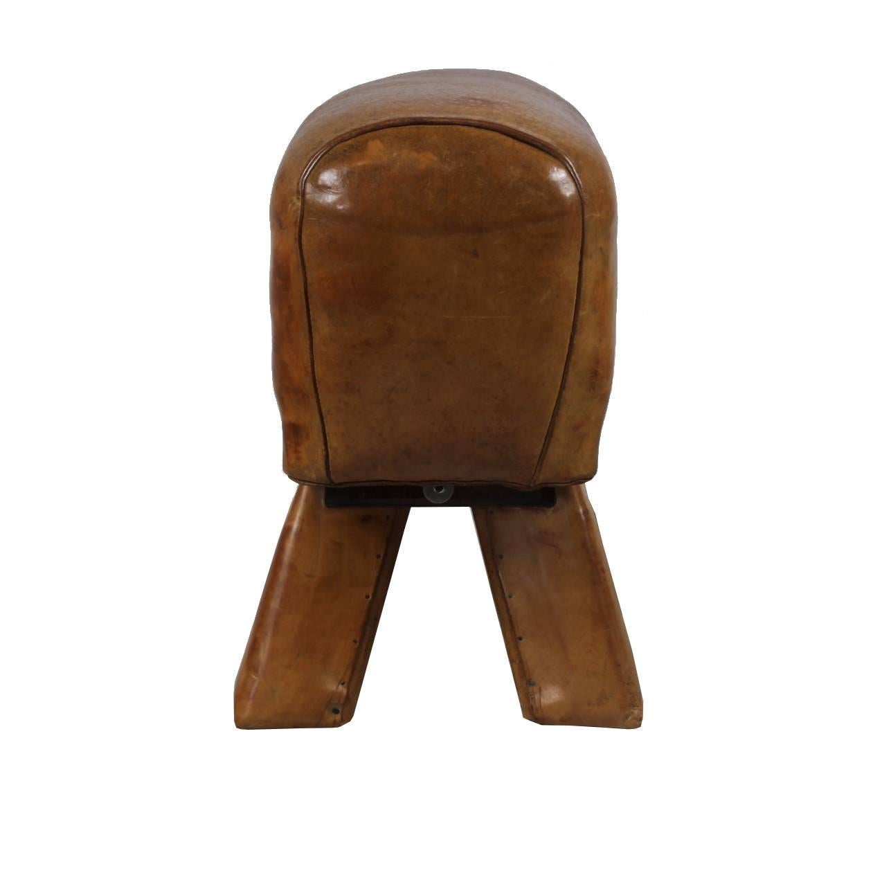1950s Leather Gym Seat 1
