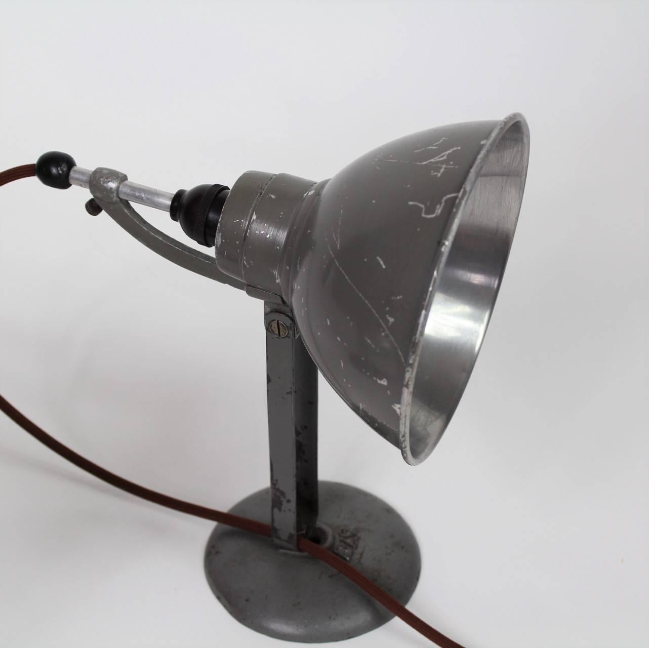 1930s Pair of Industrial Table Lamps Bag, Switzerland 3