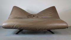 Ribalta Leather Sofa, Designed by F. Ballardini and F. Forbicini, Arflex 1988