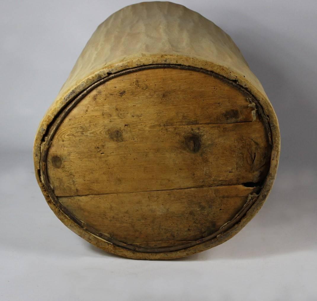Large Primitive Hand-Hollowed Wood Storage Vessel, 19th Century 2