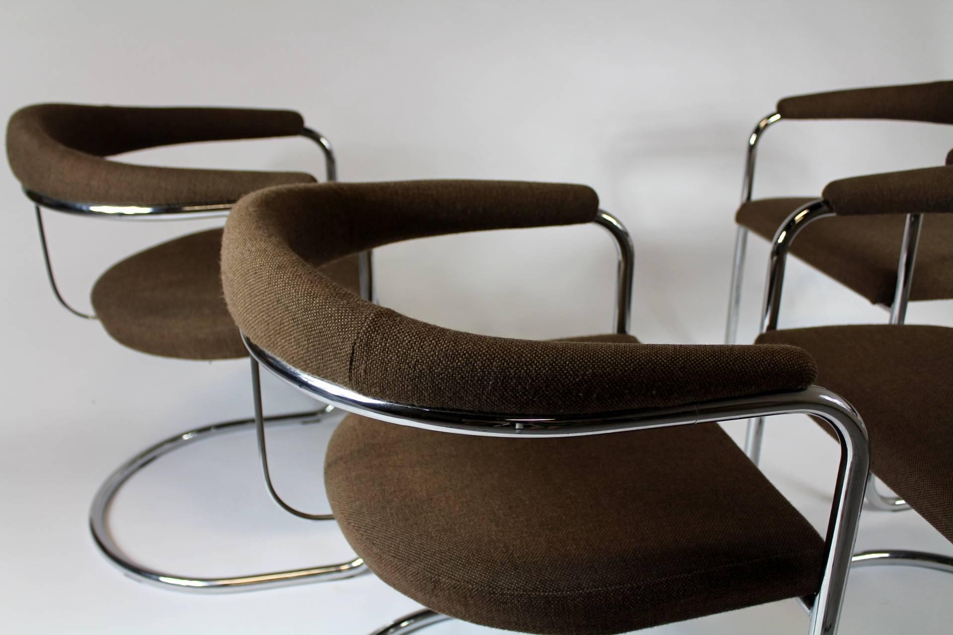 Set of Four Anton Lorenz Chairs, Thonet In Good Condition In Cimelice, Czech republic