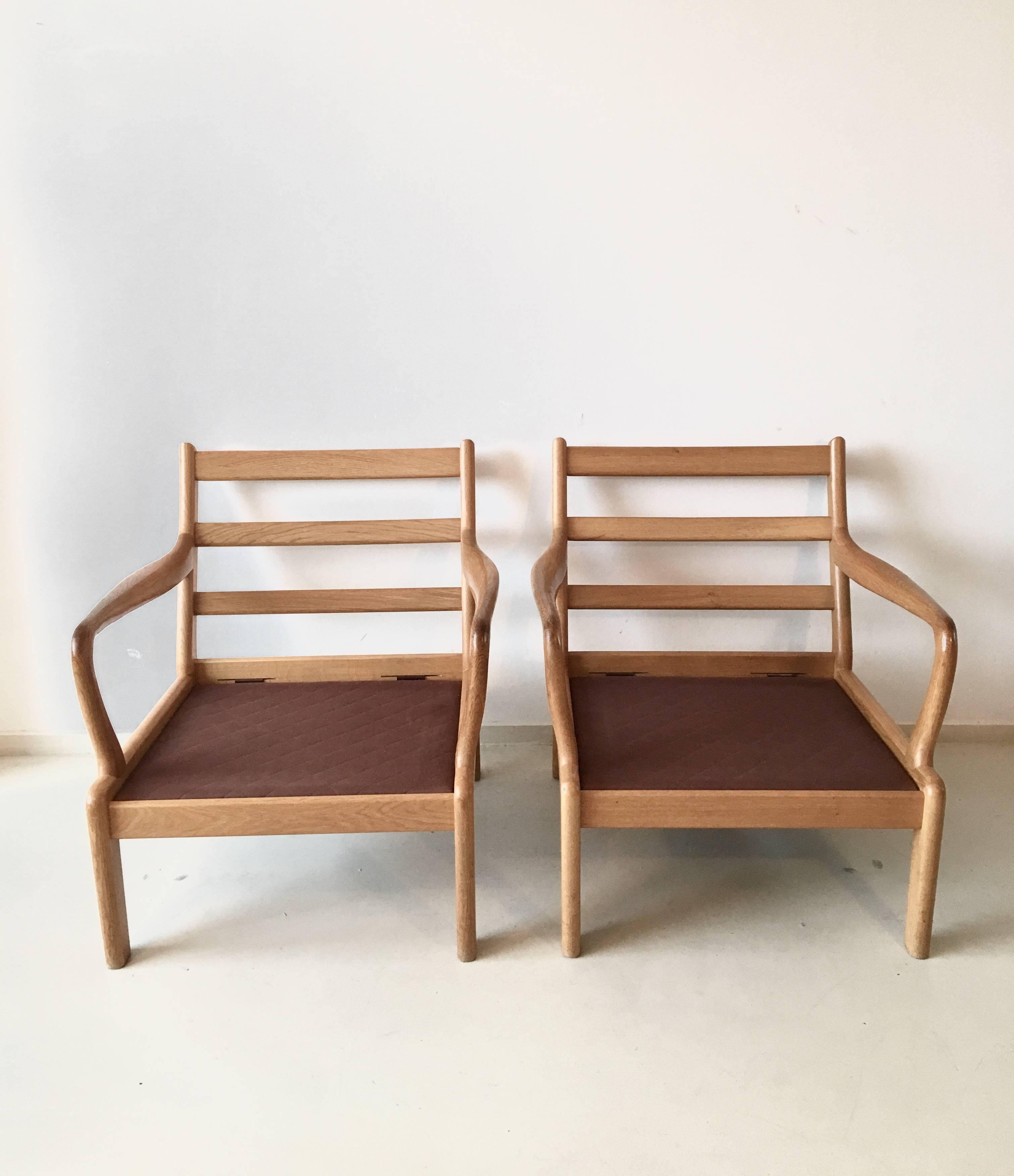 Set of Two Danish Lounge Chairs by L. Olsen and Son Denmark, 1960s 1