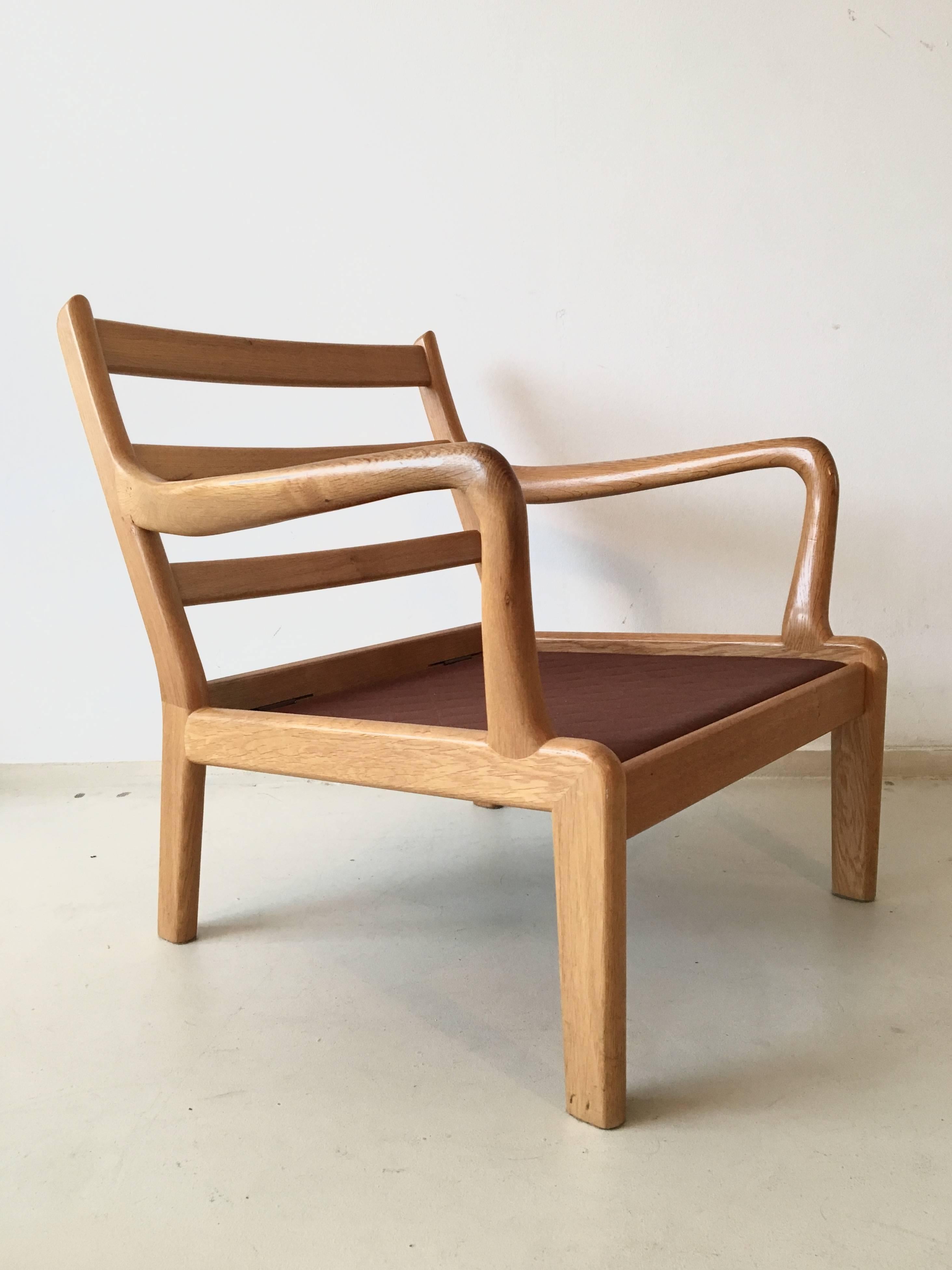 Mid-20th Century Set of Two Danish Lounge Chairs by L. Olsen and Son Denmark, 1960s