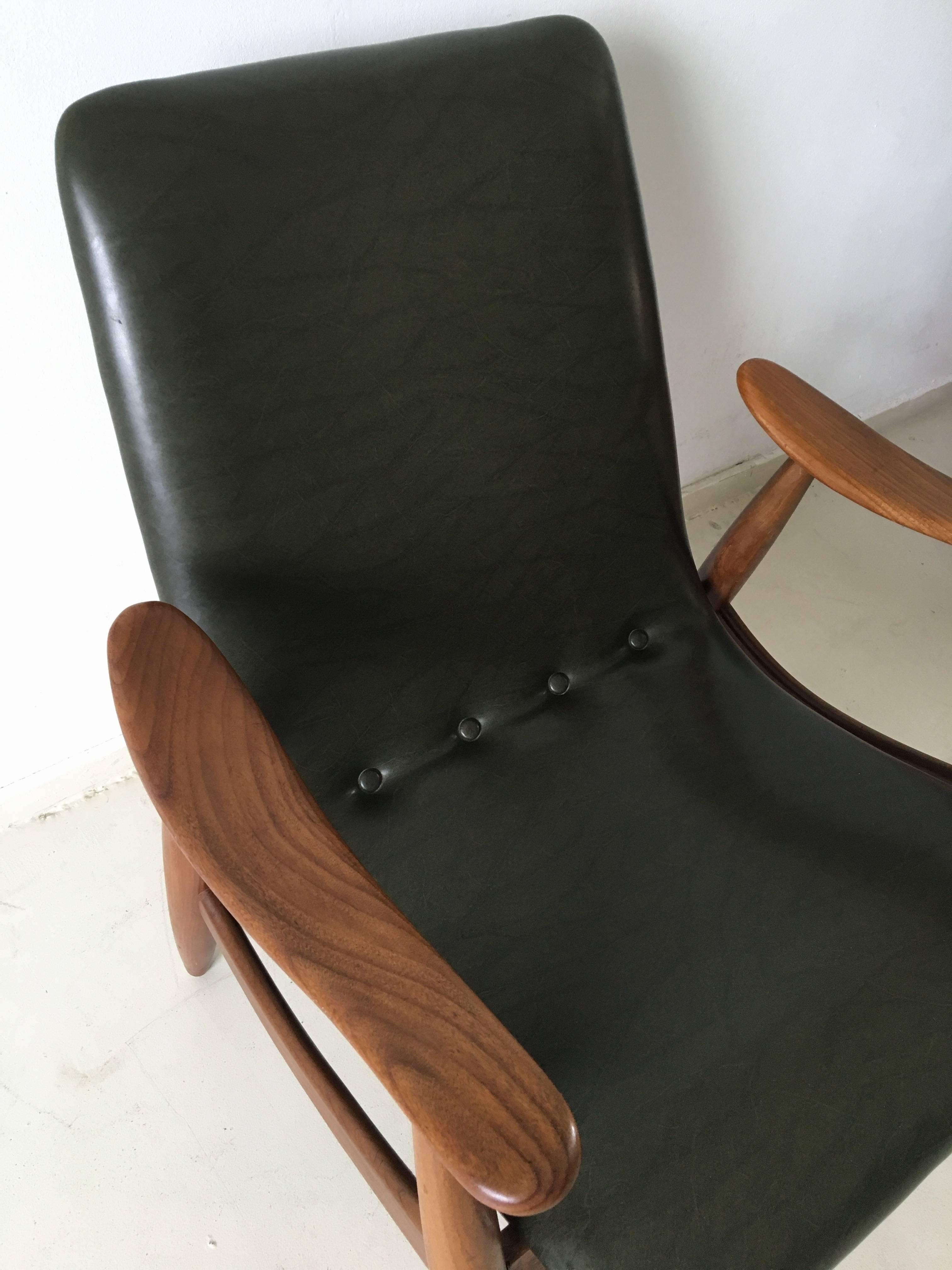 Mid-Century Modern Lounge Chair, Armchair by Louis Van Teeffelen for Webe, 1960s