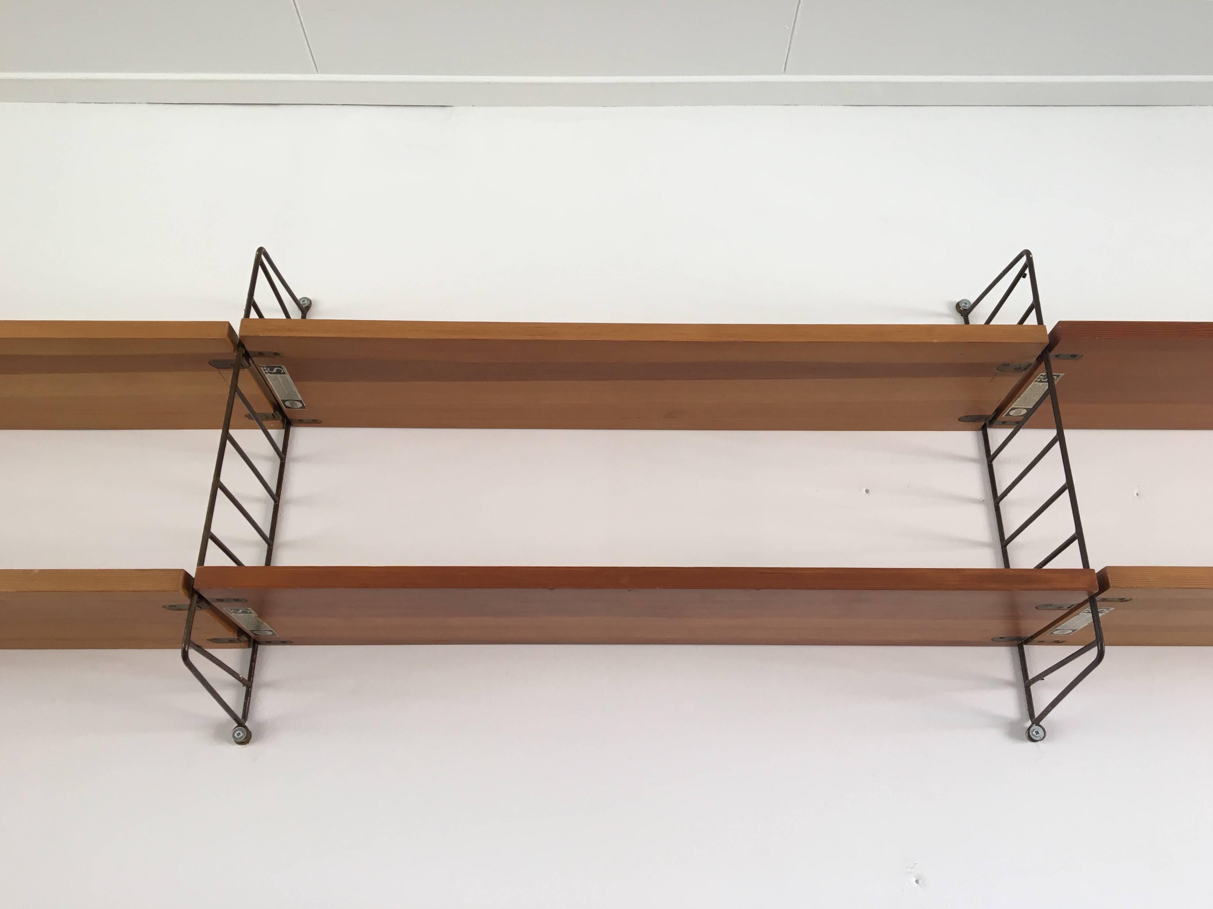 Mid-Century Modern Large Mid-Century Shelving System by Nisse Strinning for String Design AB Sweden