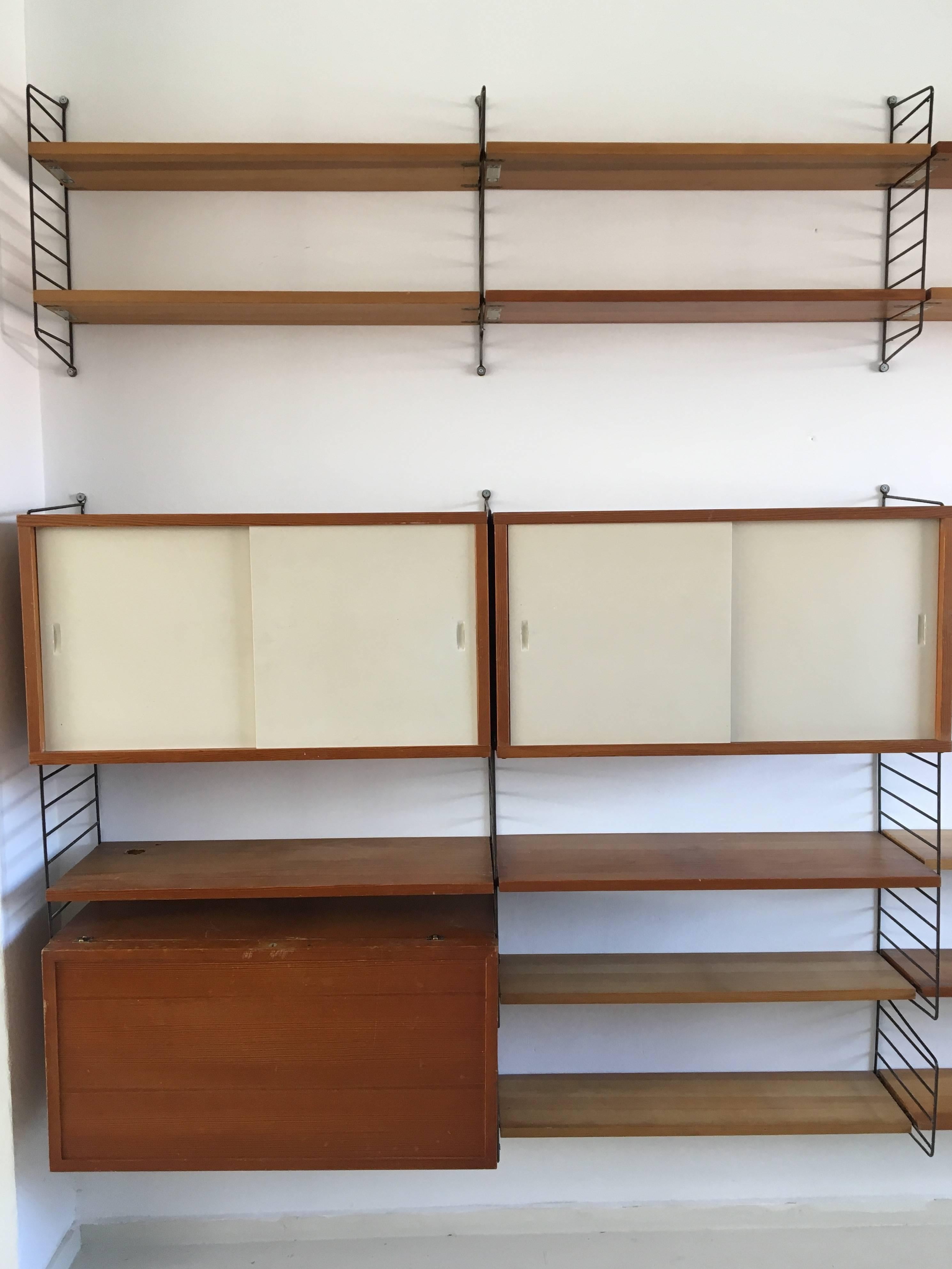 mid century shelving systems