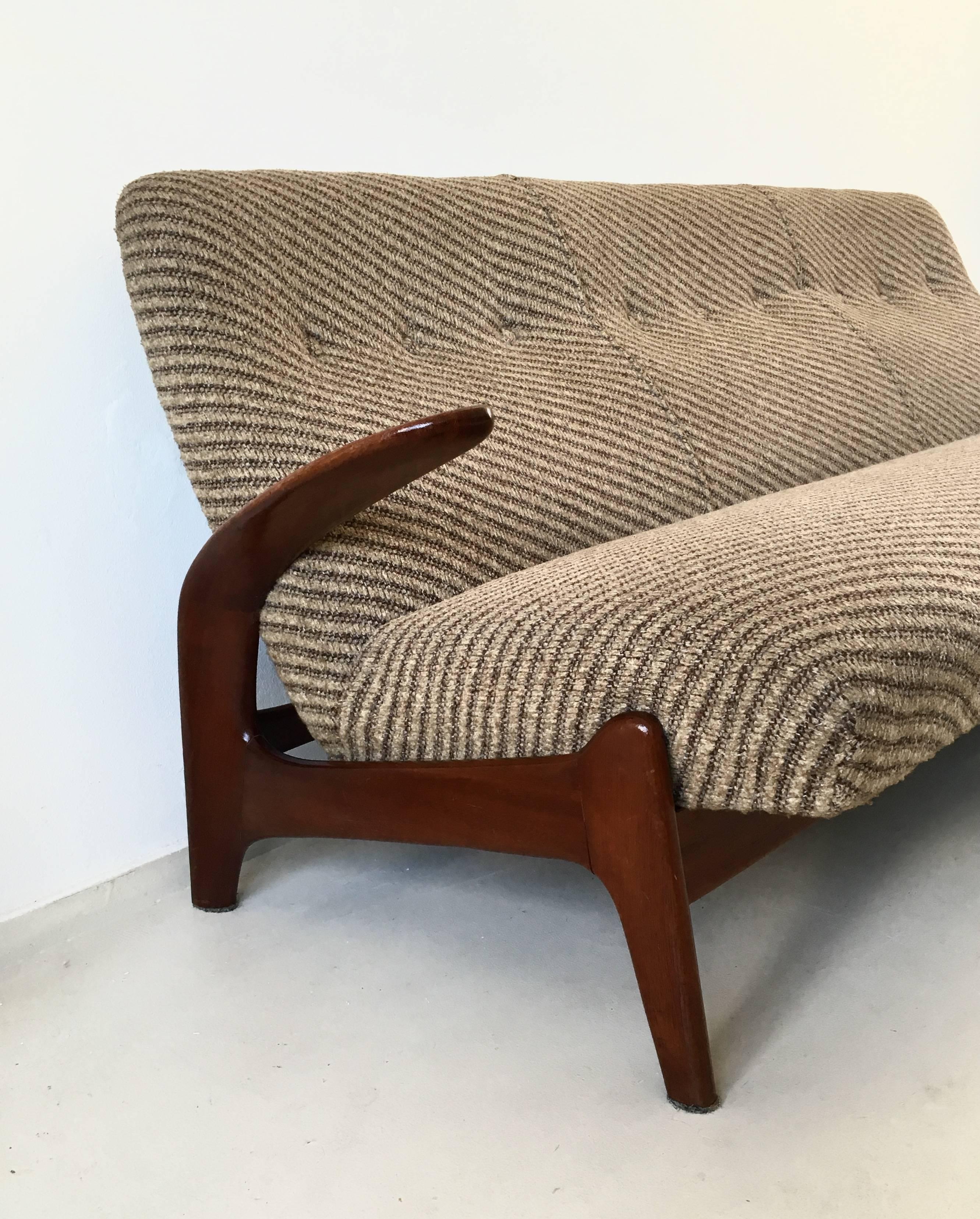 Mid-Century Modern Sculptured Three-Seat Sofa by Gimson and Slater Norway, 1960s For Sale