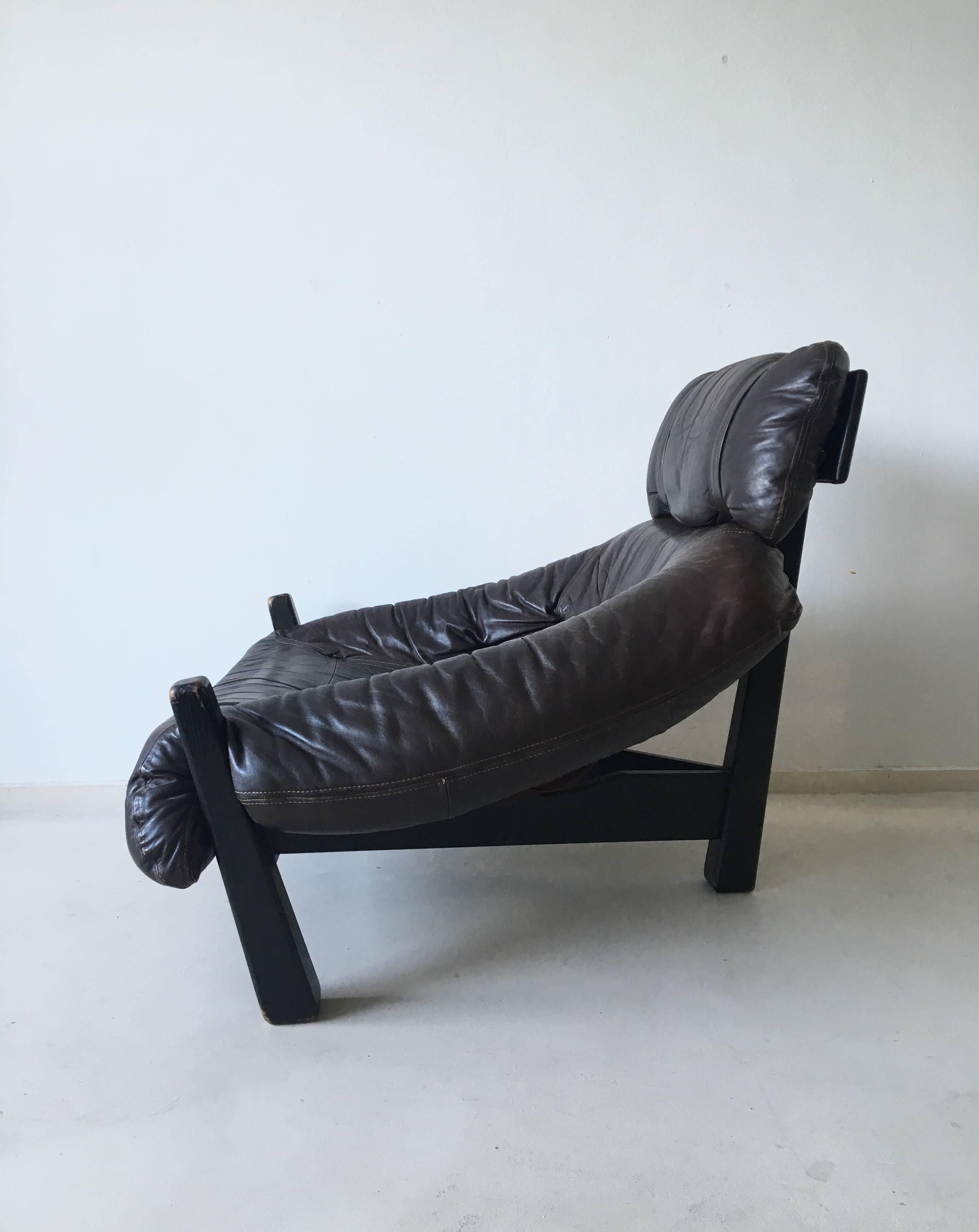 Dutch Tripod Lounge Chair by Gerard Van Den Berg, 1970s